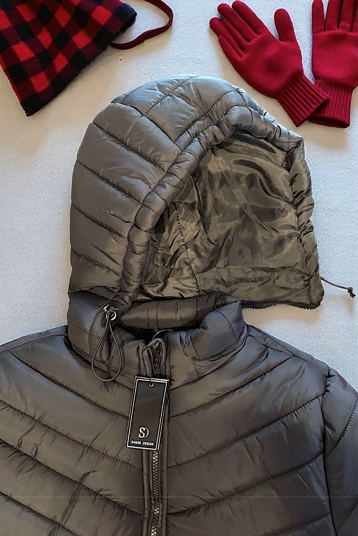 Kids Girls Jacket Detachable Hood