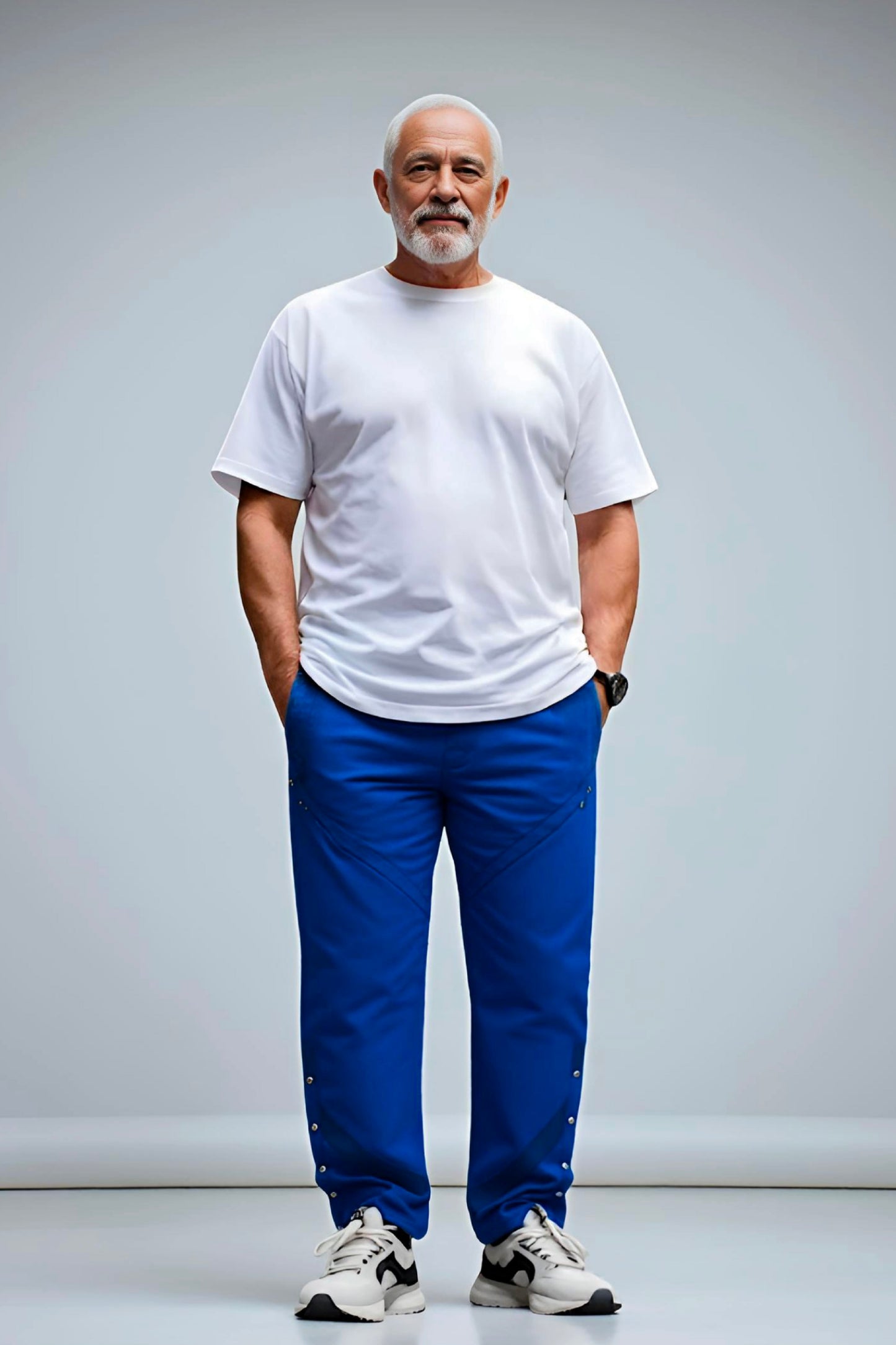 Men's Adaptive Clothing Pant - High-Quality Soft Fabric and Full Waistband Elastic - Side Seam with a Zipper Allows Easy Undressing