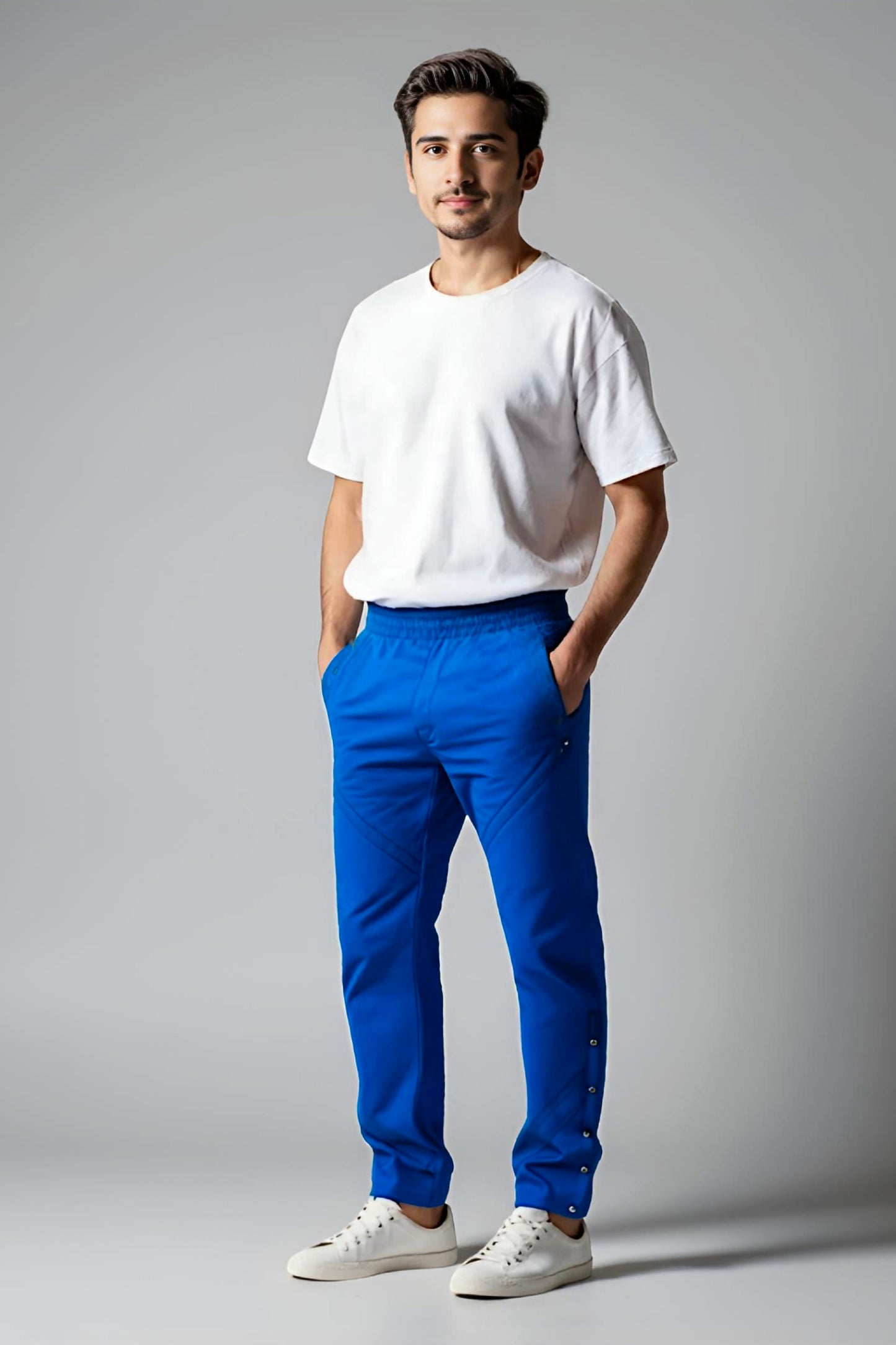 Men's Adaptive Clothing Pant - High-Quality Soft Fabric and Full Waistband Elastic - Side Seam with a Zipper Allows Easy Undressing