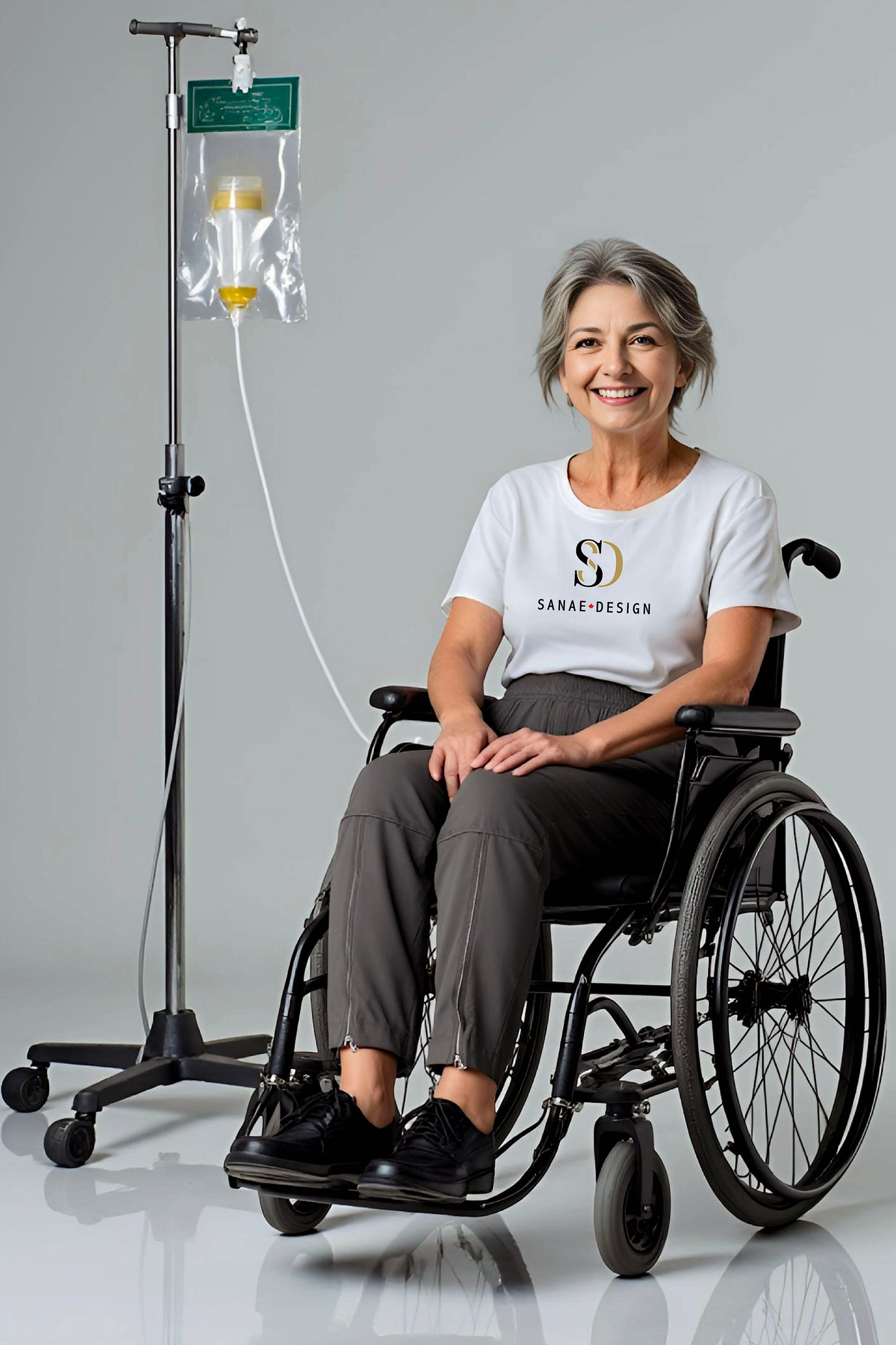 Women's Adaptive Clothing: Stretch Trousers Pant, Full Elastic Waistband, Side Zippers for Easy Undressing