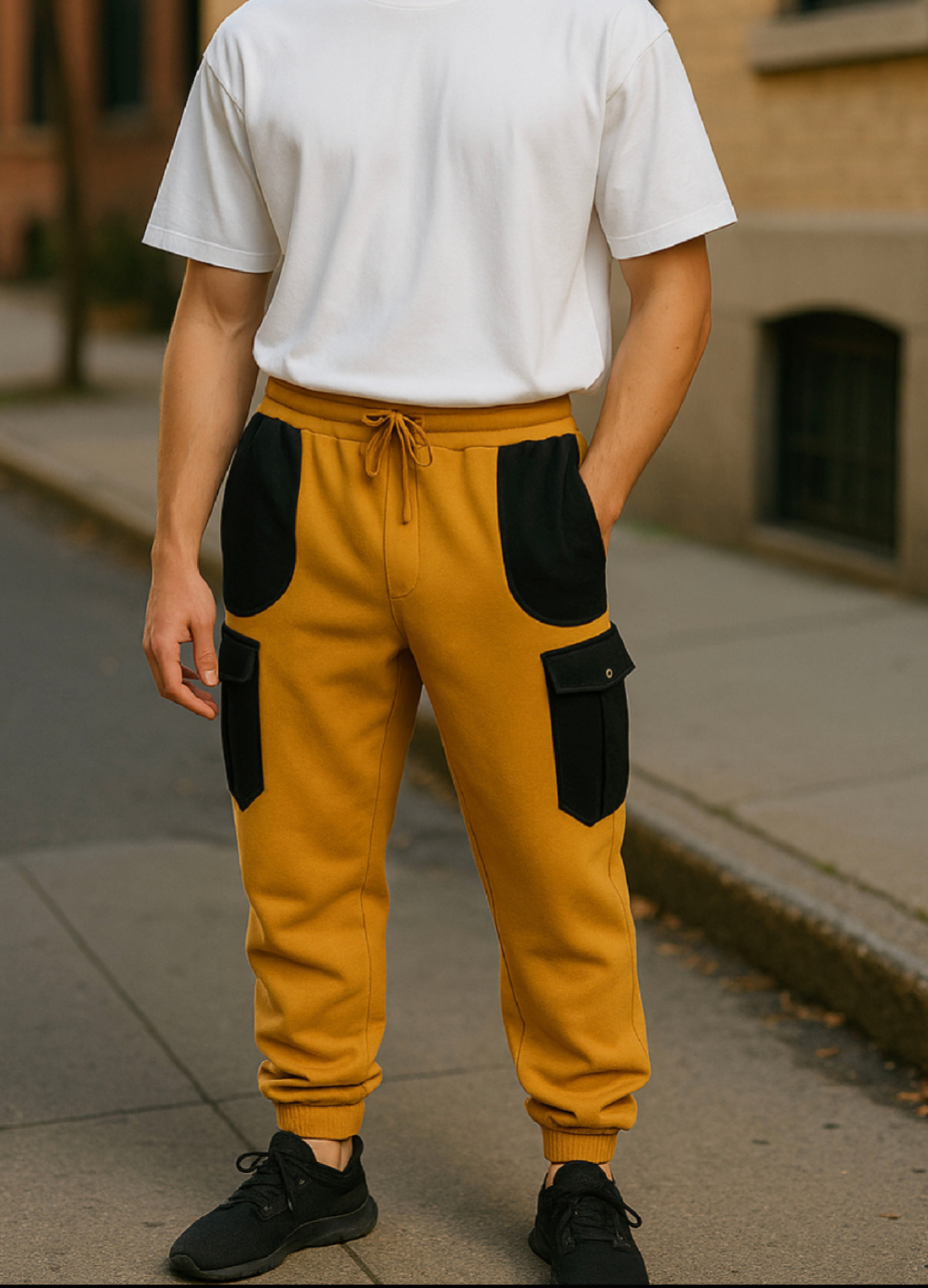 Men's Adaptive Clothing Softest Fleece Sweatpants, Full Waistband Ribbed and Elastic, the Side Seam Zippers at Both Top and Bottom