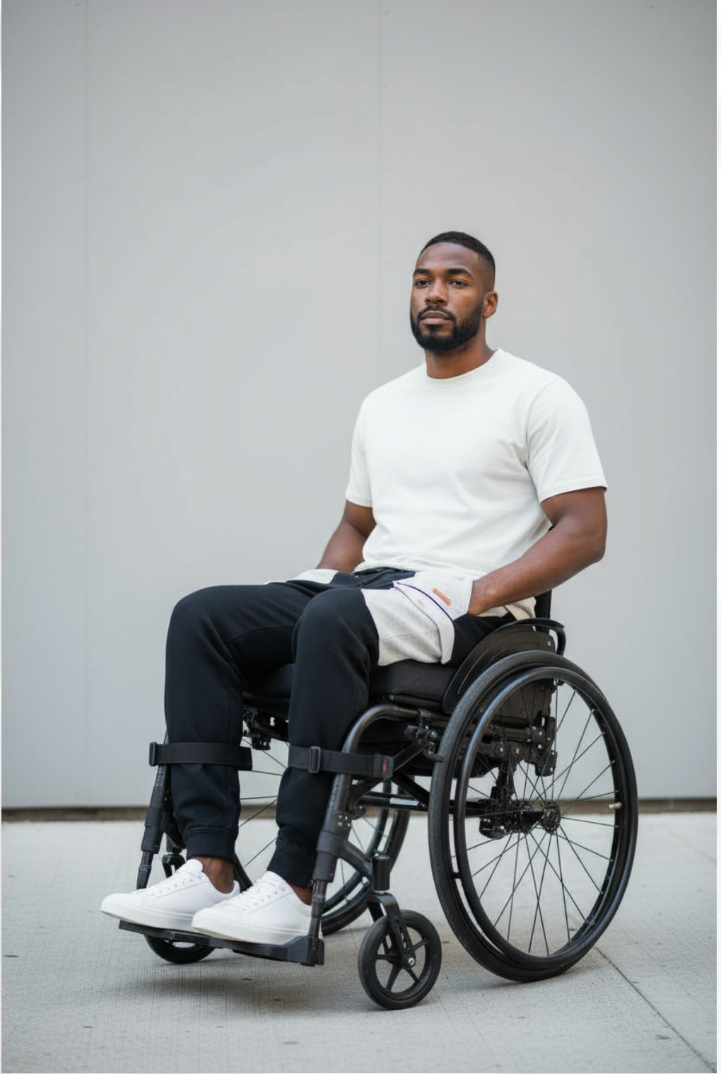 Men's Adaptive Clothing Softest Fleece Sweatpants, Full Waistband Ribbed and Elastic, the Side Seam Zippers at Both Top and Bottom