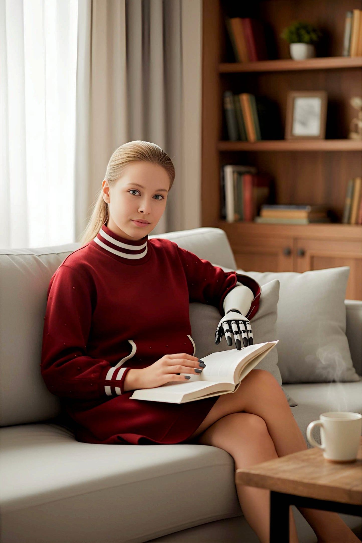 Adaptive Kids Classic Dress: Back Zipper, Front Cargo Pocket, Easy-Undressing Sleeves