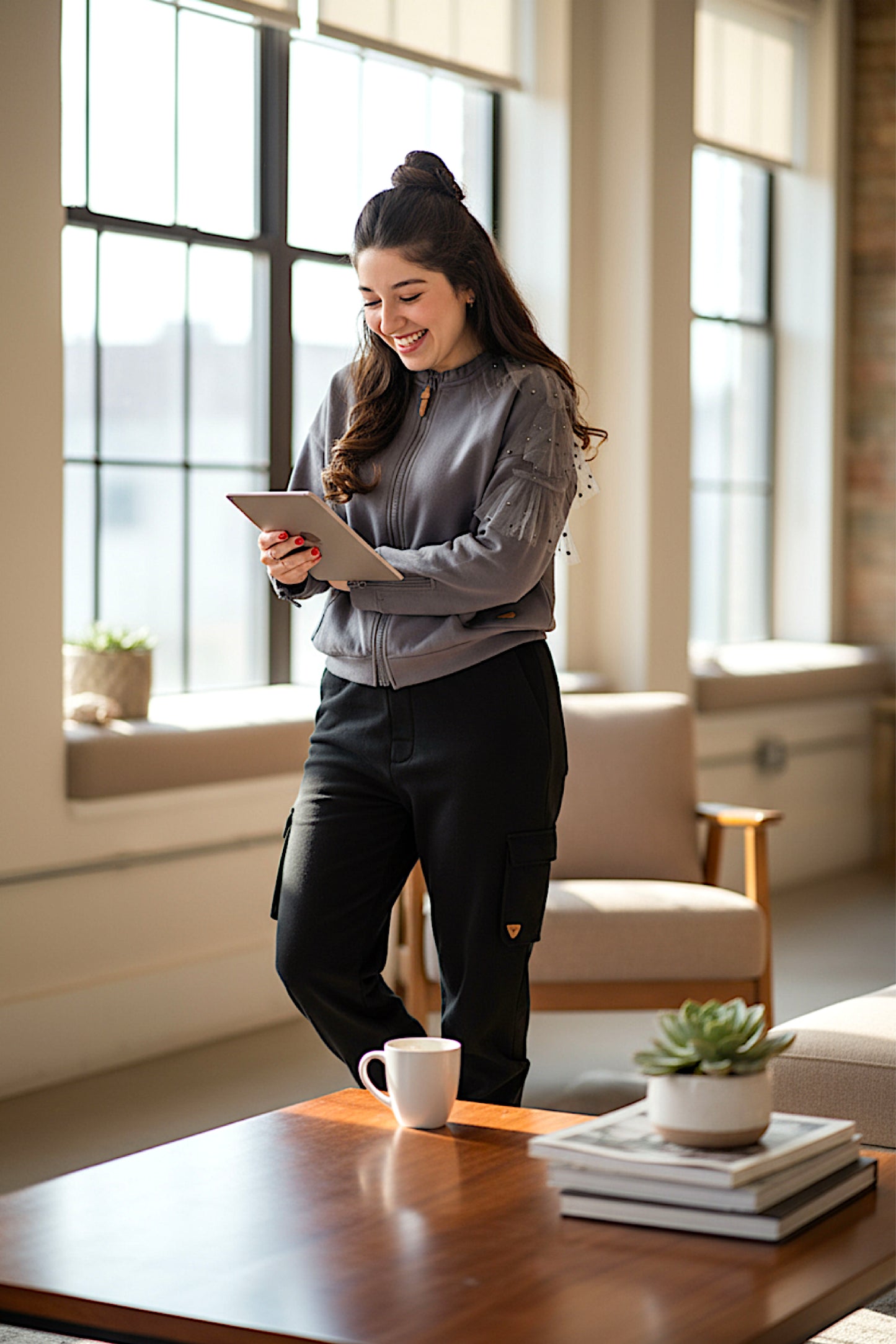 Adaptive Kids Dolman Sleeve Sweatshirt, with Magnetic Zipper & Sleeve Easy Undressing