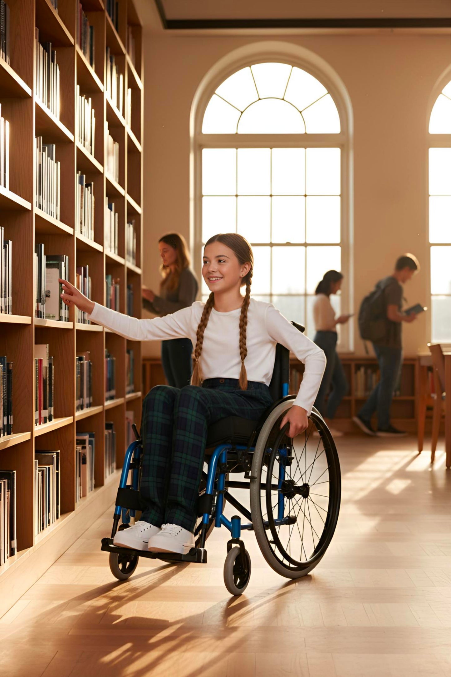 Adaptive Kids Stretch Pants: Elastic Waistband, Full Side Zipper for Easy Undressing