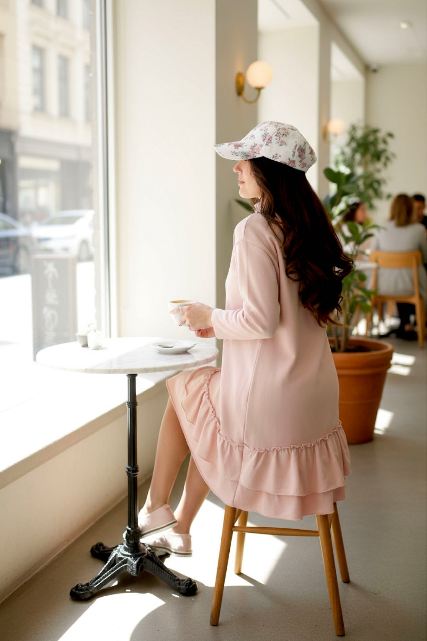 Kids Adaptive Dolman Sweatshirt Dress with Zipper & Cargo Pocket