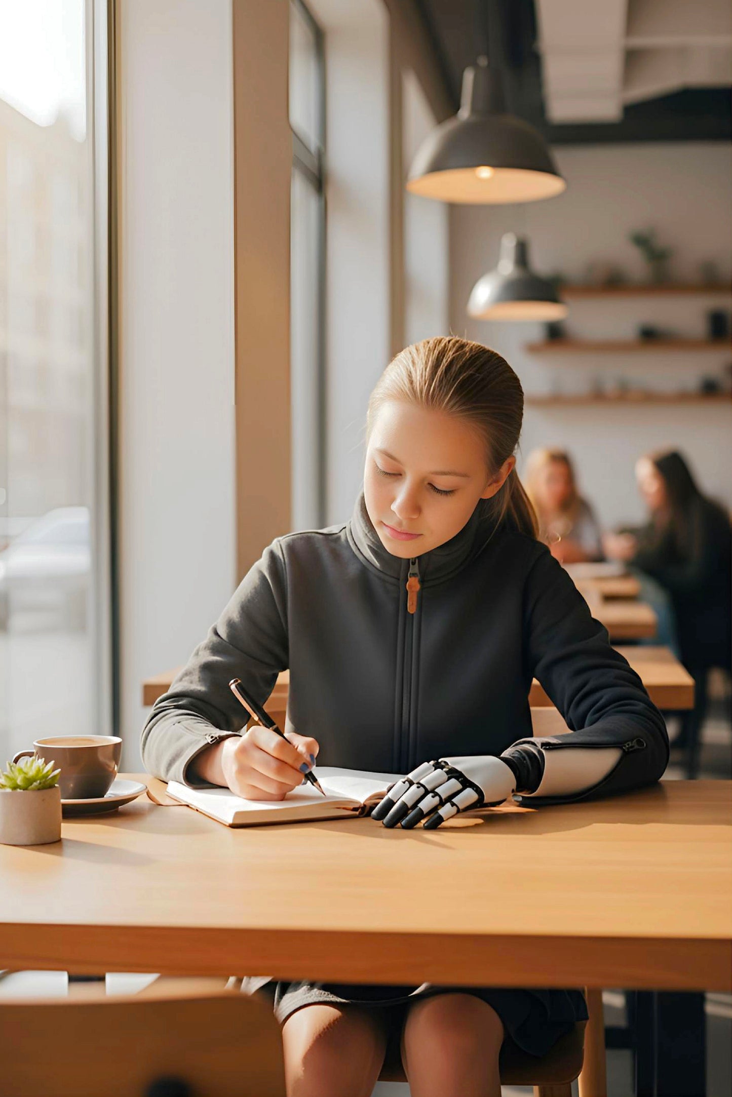 Kids Adaptive Dolman Sweatshirt Dress with Zipper & Cargo Pocket