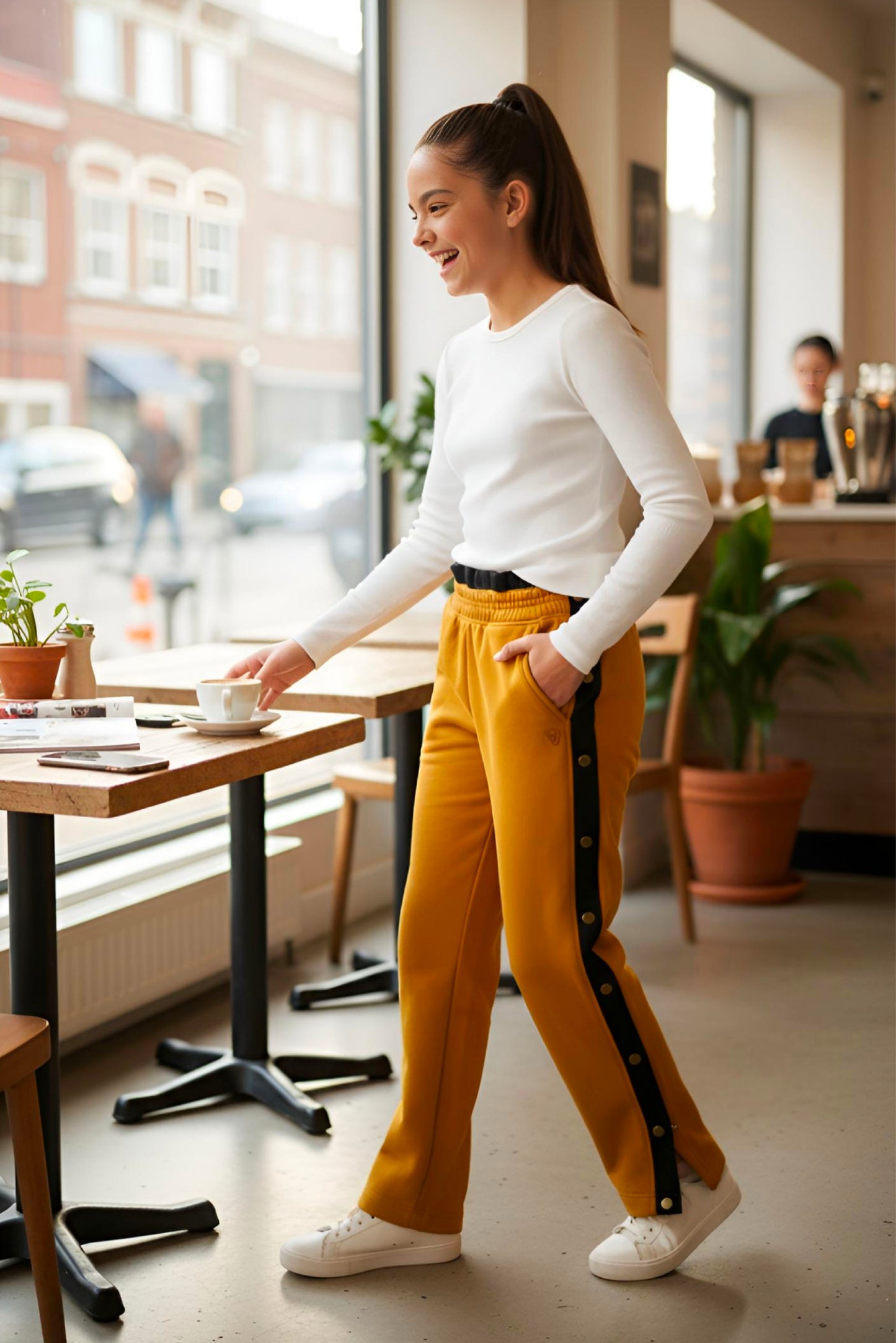 Adaptive Kids Sweatpants, with Full Elastic Waist & Side Full Zipper for Easy Undressing