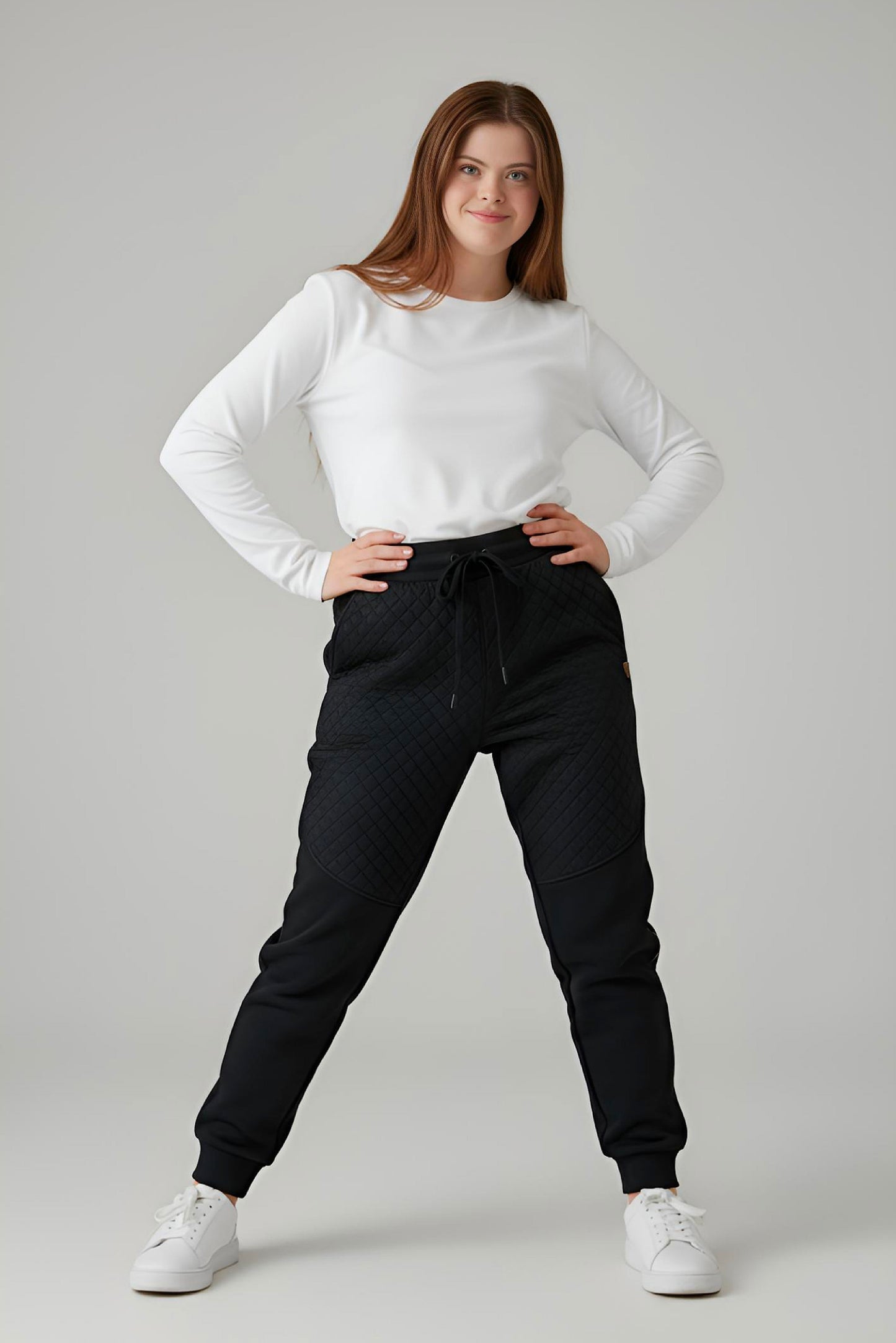 Adaptive Kids Pants with Elastic Waist & Full Side Zipper for Easy Undressing