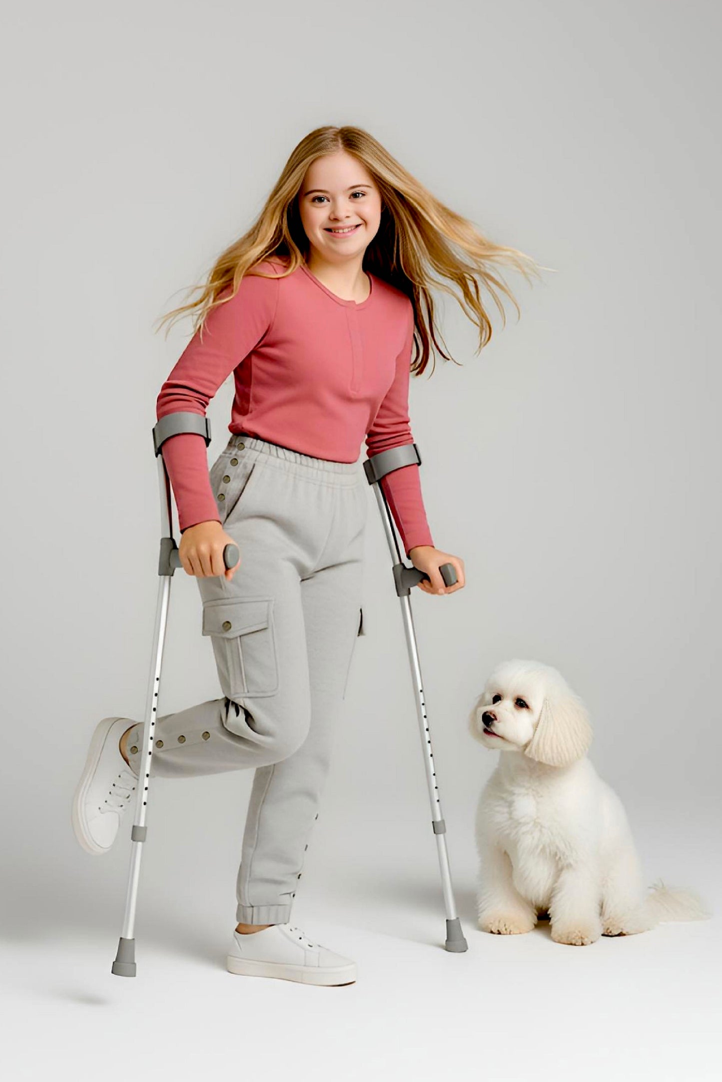 Adaptive Kids Cargo Joggers Pants: Elastic Waist, And Easy-Undressing Side Zipper