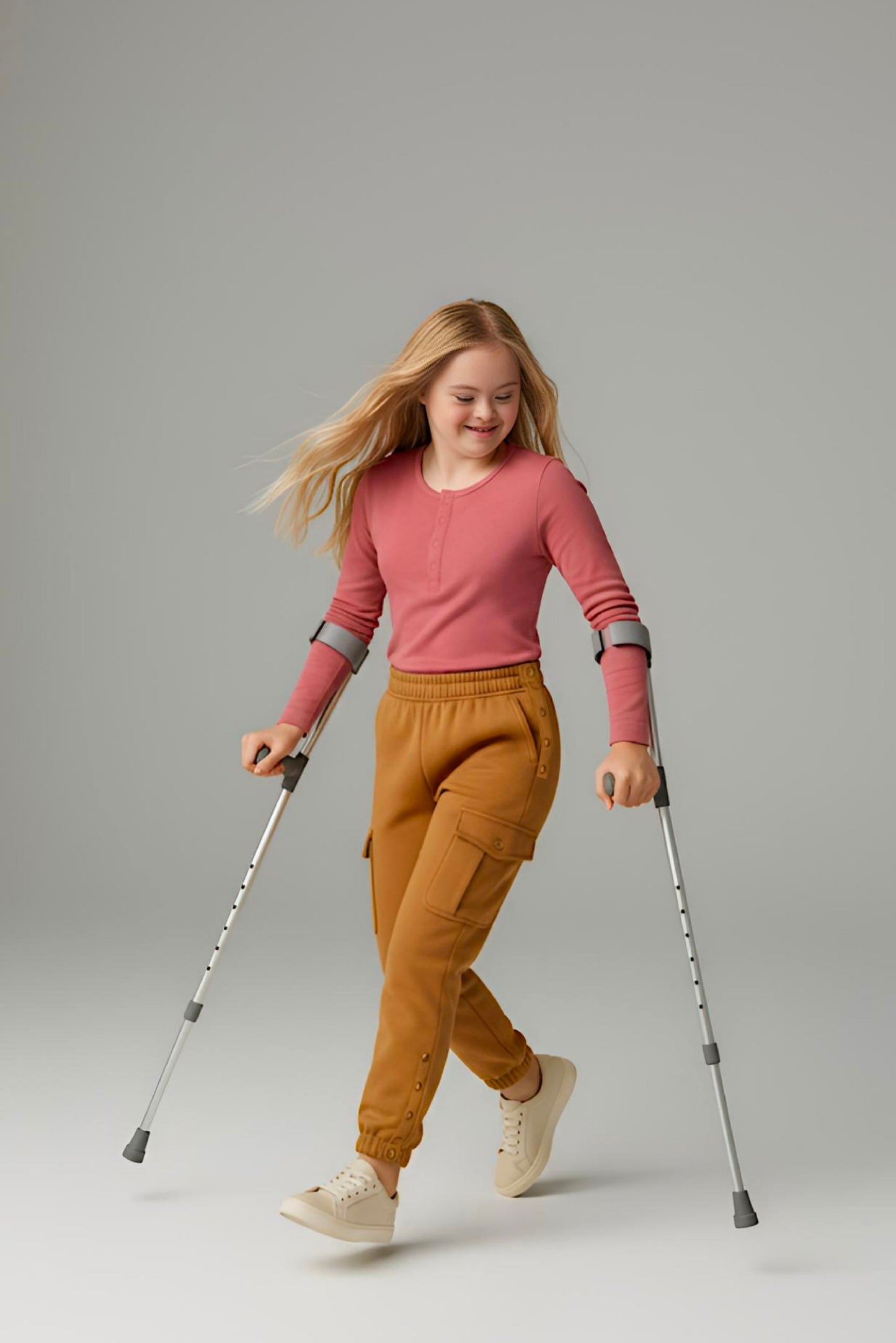 Adaptive Kids Cargo Joggers Pants: Elastic Waist, And Easy-Undressing Side Zipper