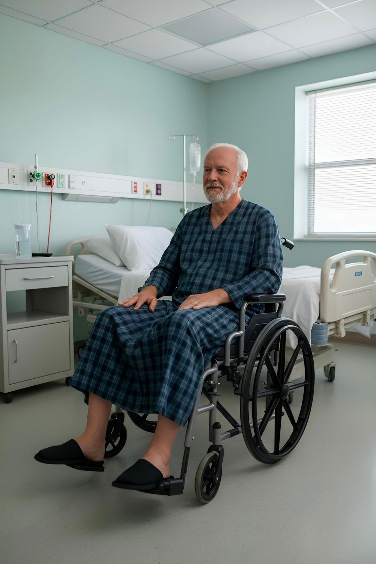 Men's Adaptive Pyjama Robe: Sophistication and Comfort for Medical Needs