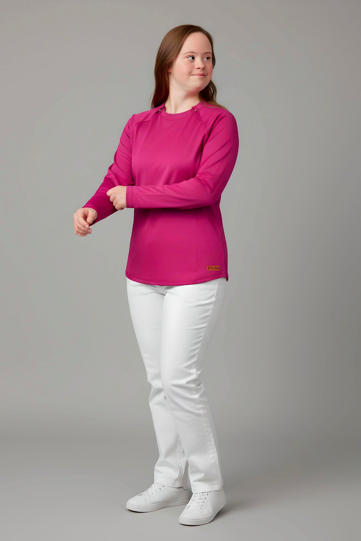 Women's Adaptive Medical Clothing: Comfort and Accessibility Top with Dual Zippers and Invisible Sleeves