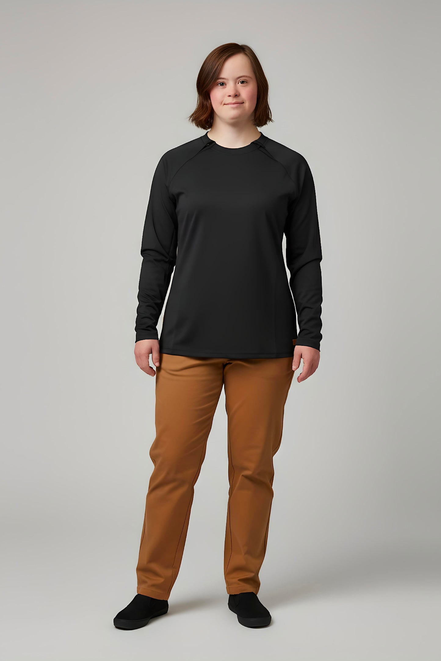 Women's Adaptive Medical Clothing: Comfort and Accessibility Top with Dual Zippers and Invisible Sleeves