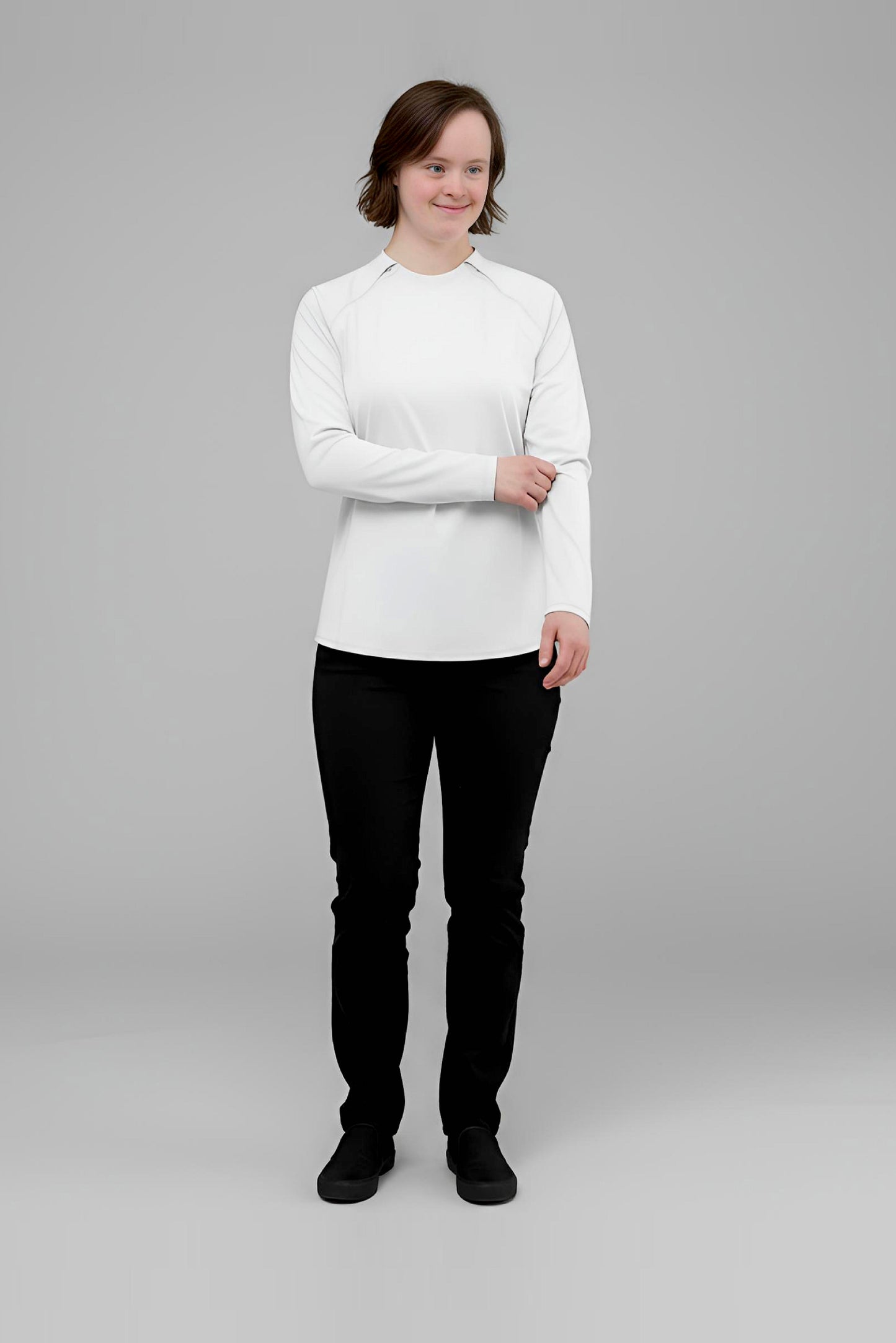 Women's Adaptive Medical Clothing: Comfort and Accessibility Top with Dual Zippers and Invisible Sleeves