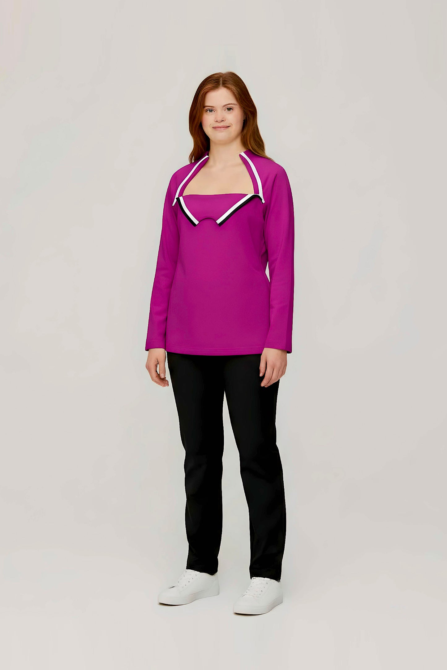 Women's Adaptive Medical Clothing: Comfort and Accessibility Top with Dual Zippers and Invisible Sleeves