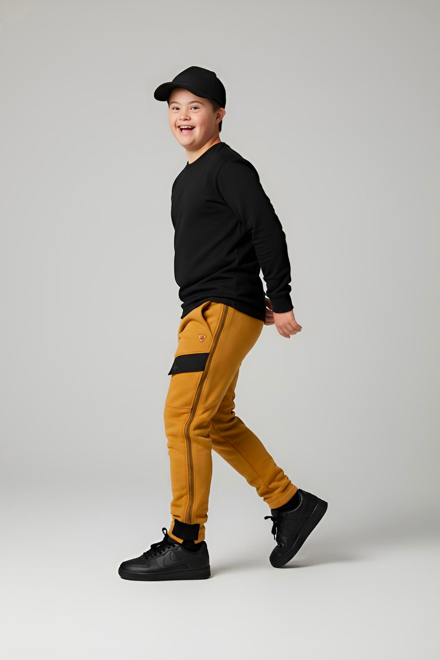 Adaptive Kids Polar Pants: Adjustable Waist, Full Side Zipper for Easy Undressing