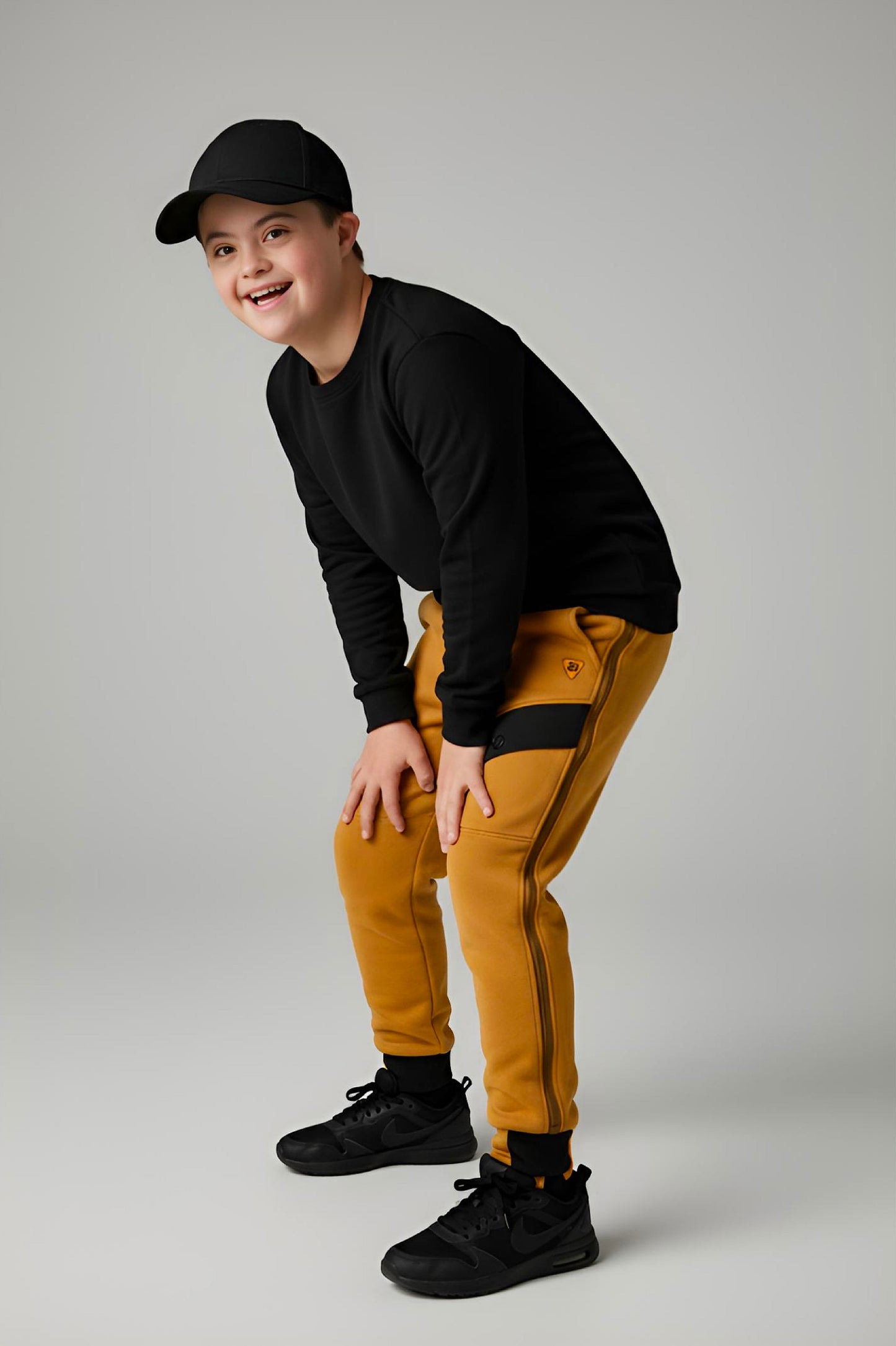 Adaptive Kids Polar Pants: Adjustable Waist, Full Side Zipper for Easy Undressing
