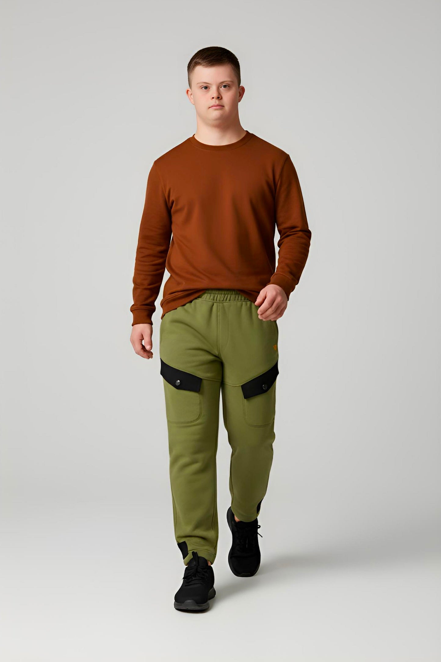 Adaptive Kids Polar Pants: Adjustable Waist, Full Side Zipper for Easy Undressing