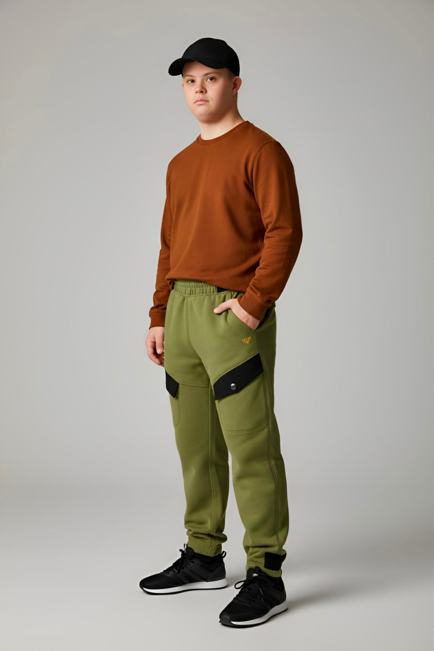 Adaptive Kids Polar Pants: Adjustable Waist, Full Side Zipper for Easy Undressing