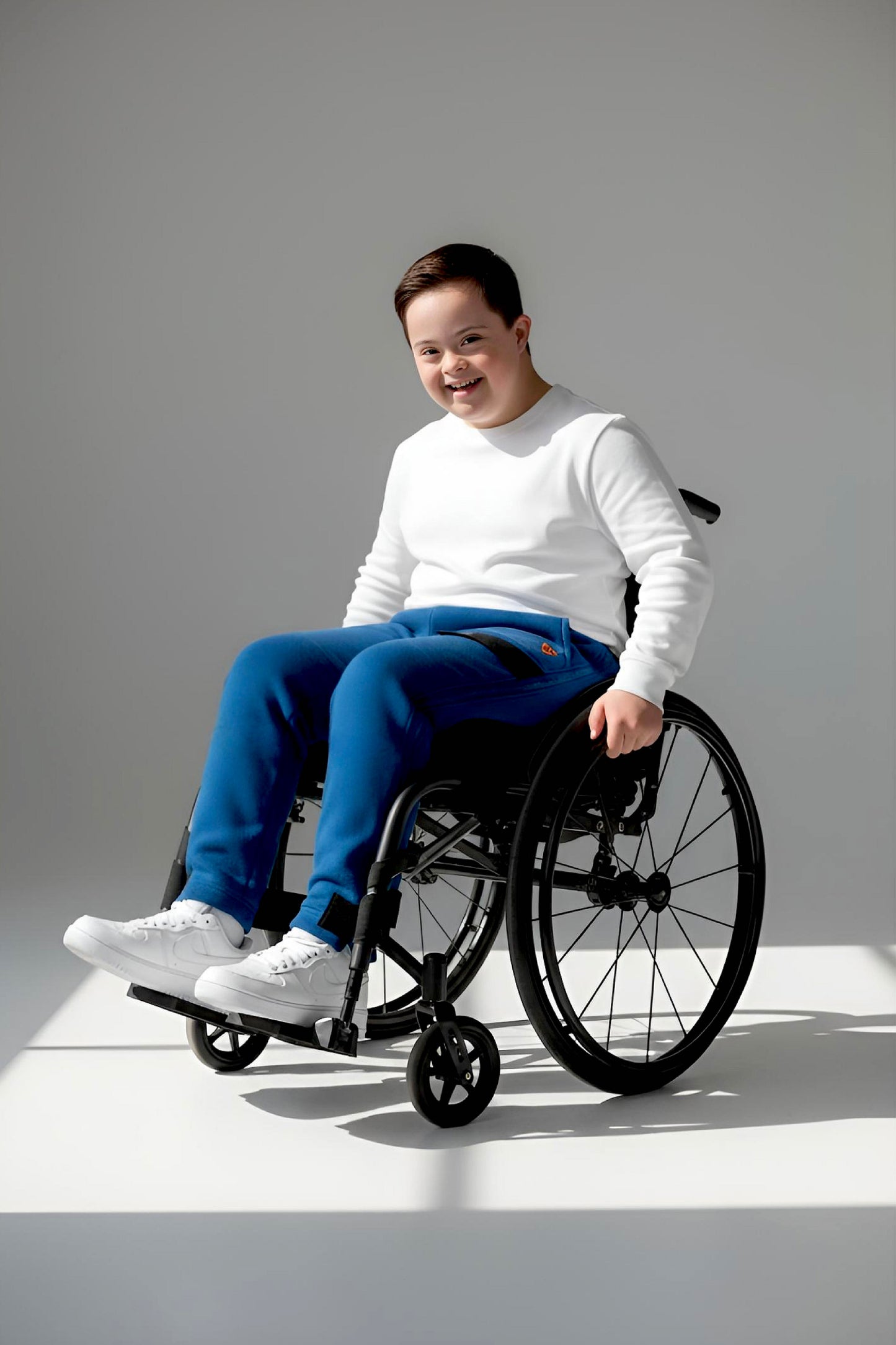 Adaptive Kids Polar Pants: Adjustable Waist, Full Side Zipper for Easy Undressing