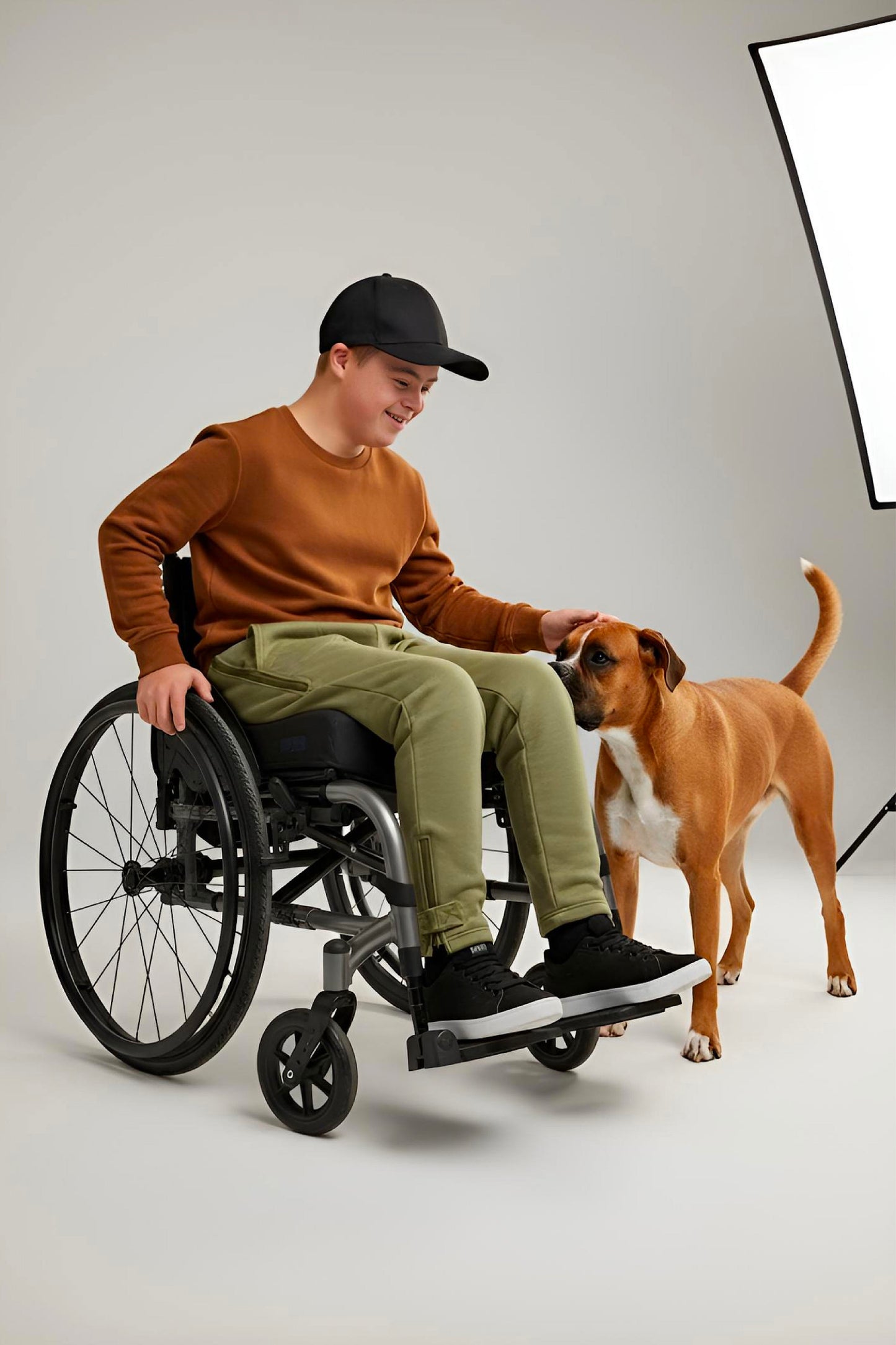 Adaptive Kids Sweatpants: Adjustable Elastic Waist, Zippered Sides for Easy Undressing