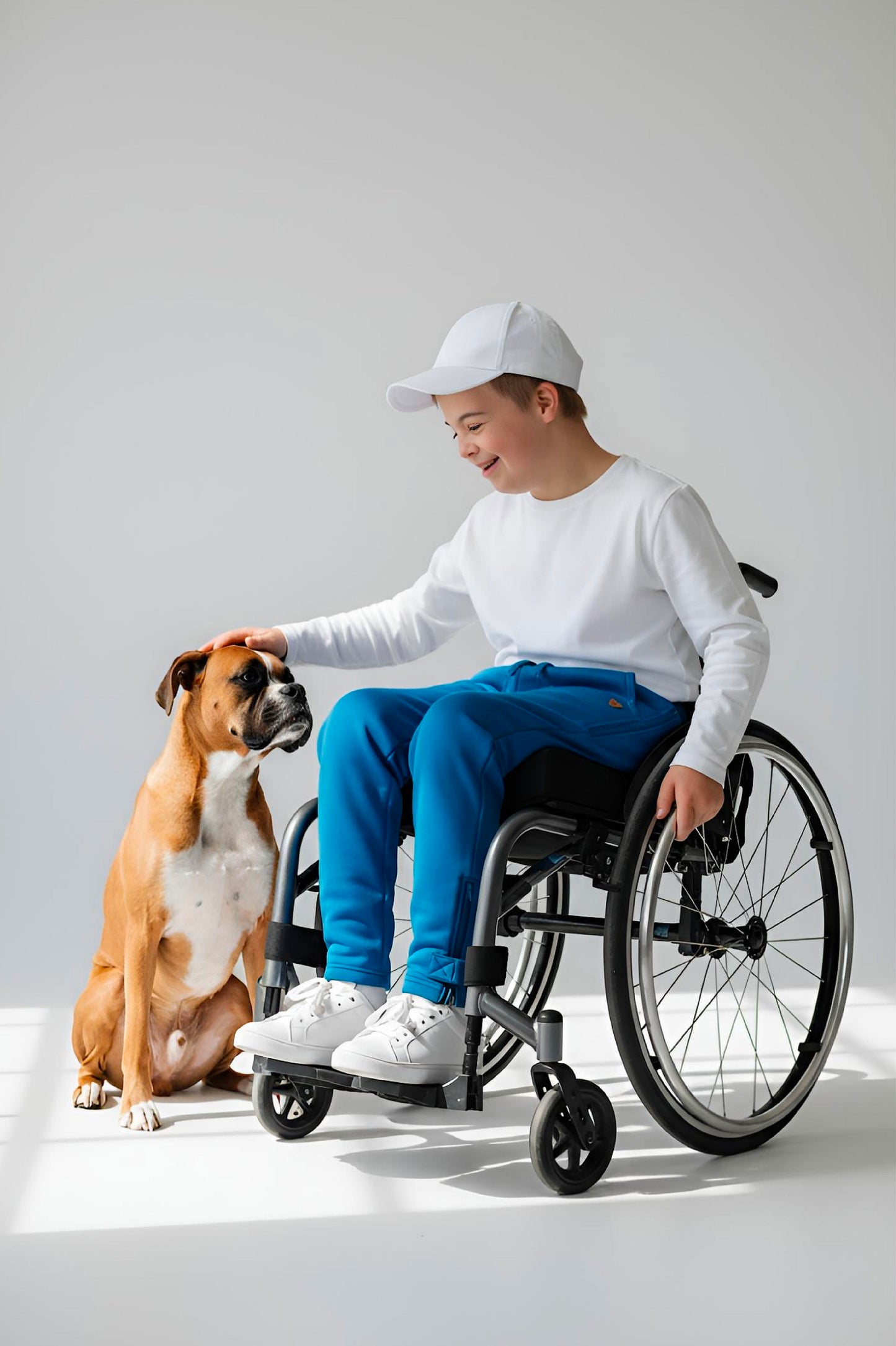 Adaptive Kids Sweatpants: Adjustable Elastic Waist, Zippered Sides for Easy Undressing