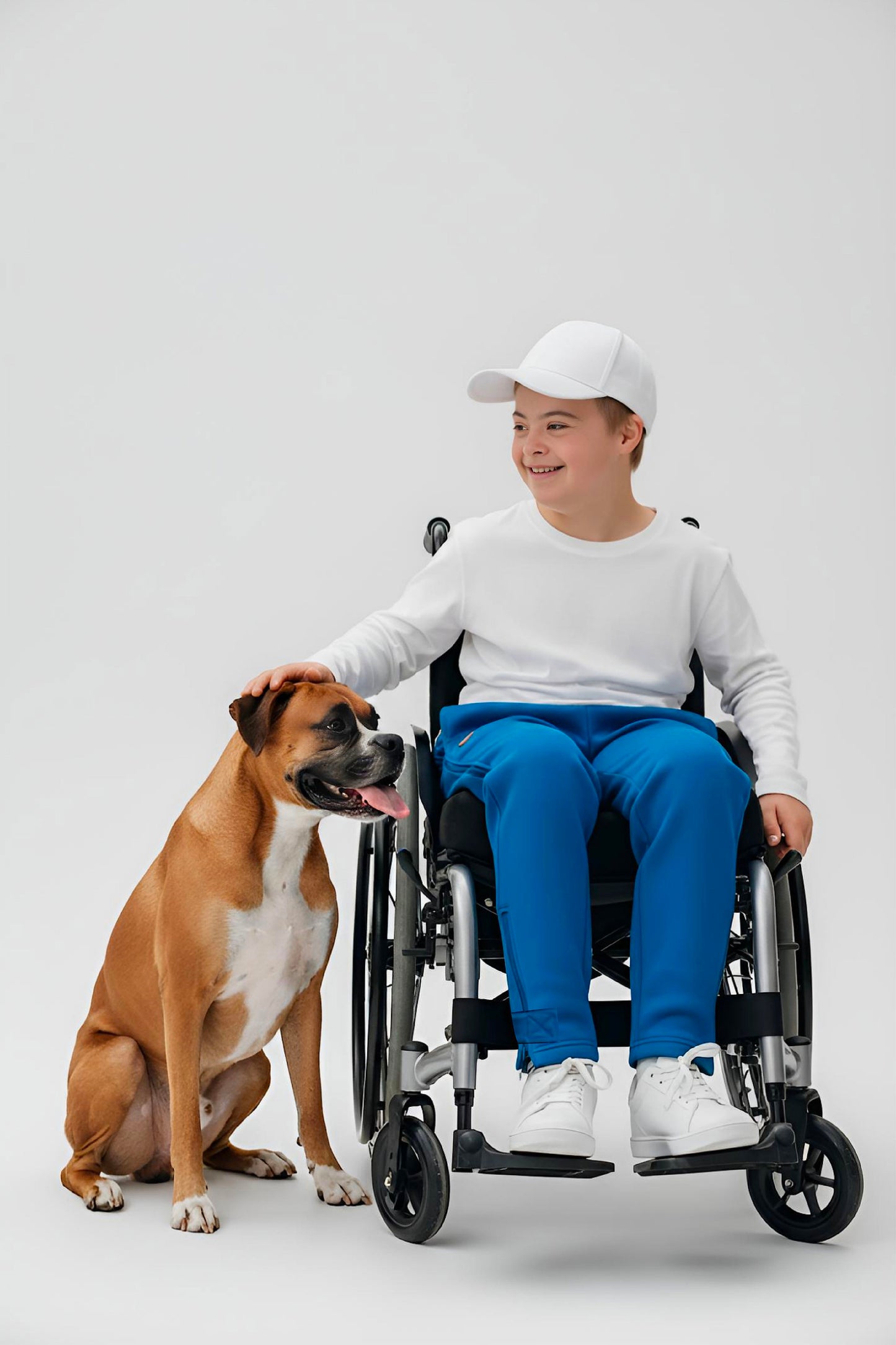 Adaptive Kids Sweatpants: Adjustable Elastic Waist, Zippered Sides for Easy Undressing