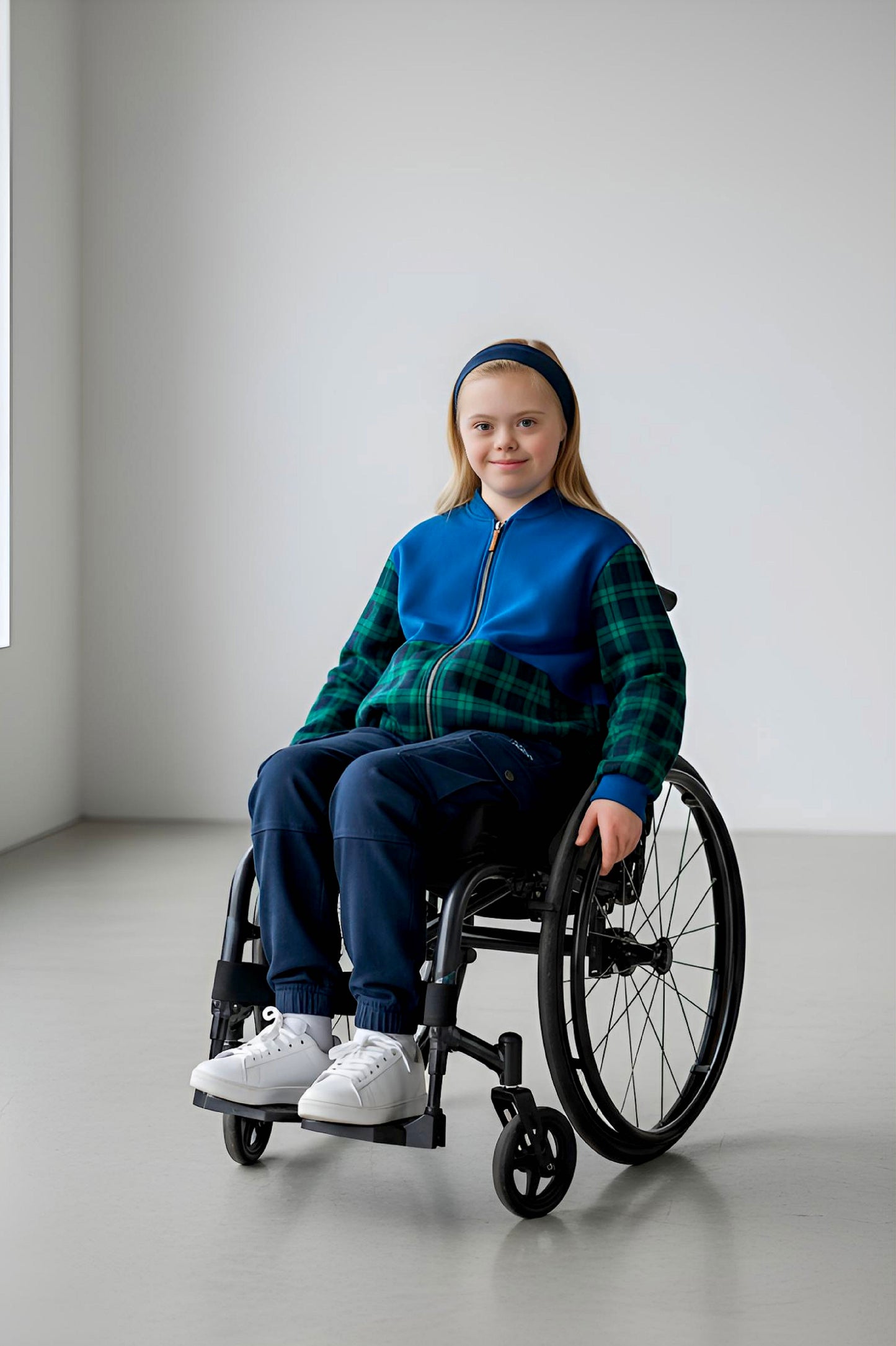 Adaptive Kids Sweatshirt: Magnetic Zipper, Easy-Undressing Sleeves
