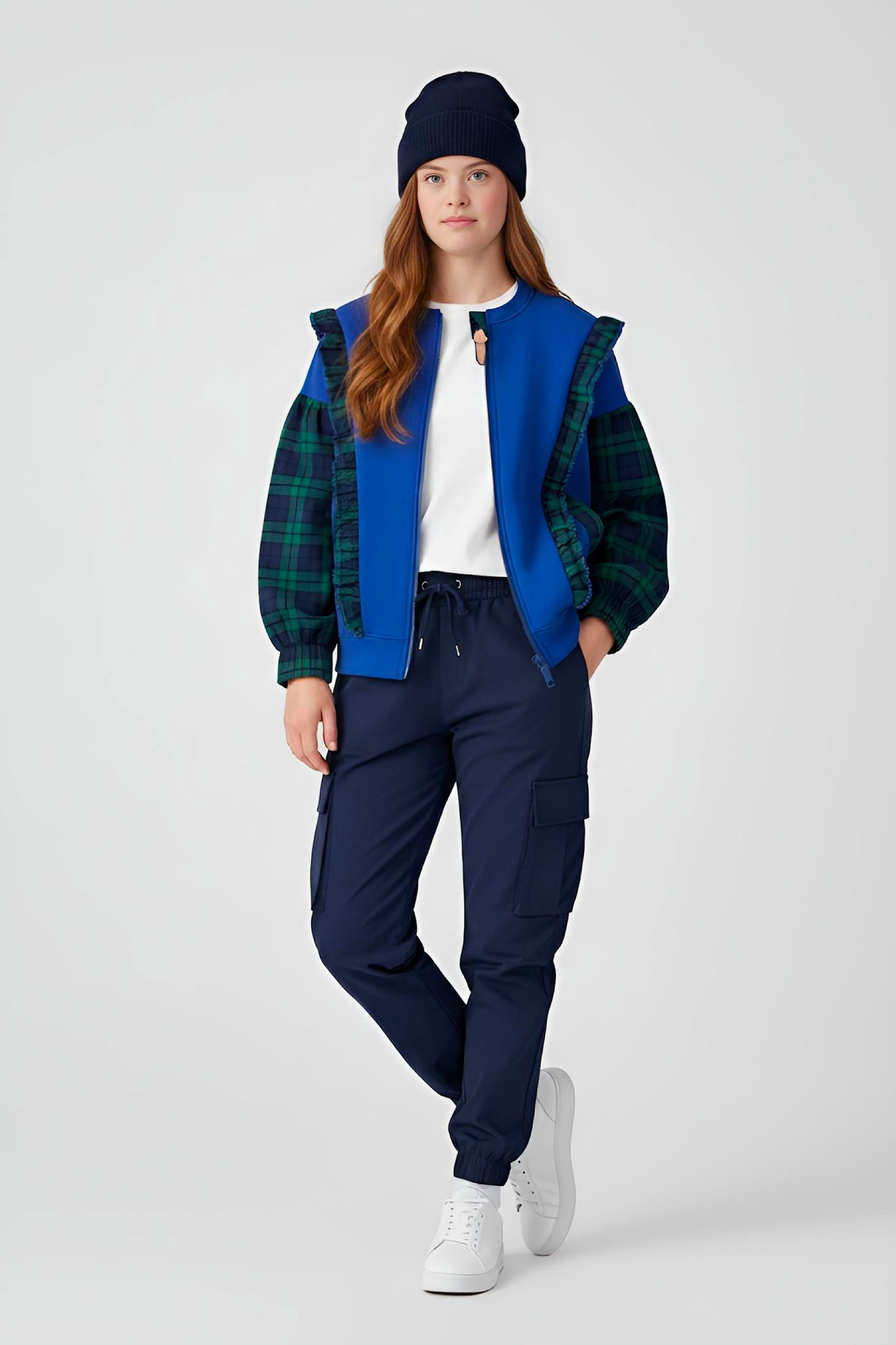 Adaptive Kids Sweatshirt, with Pockets, Magnetic Zipper & Easy-Undressing Sleeves