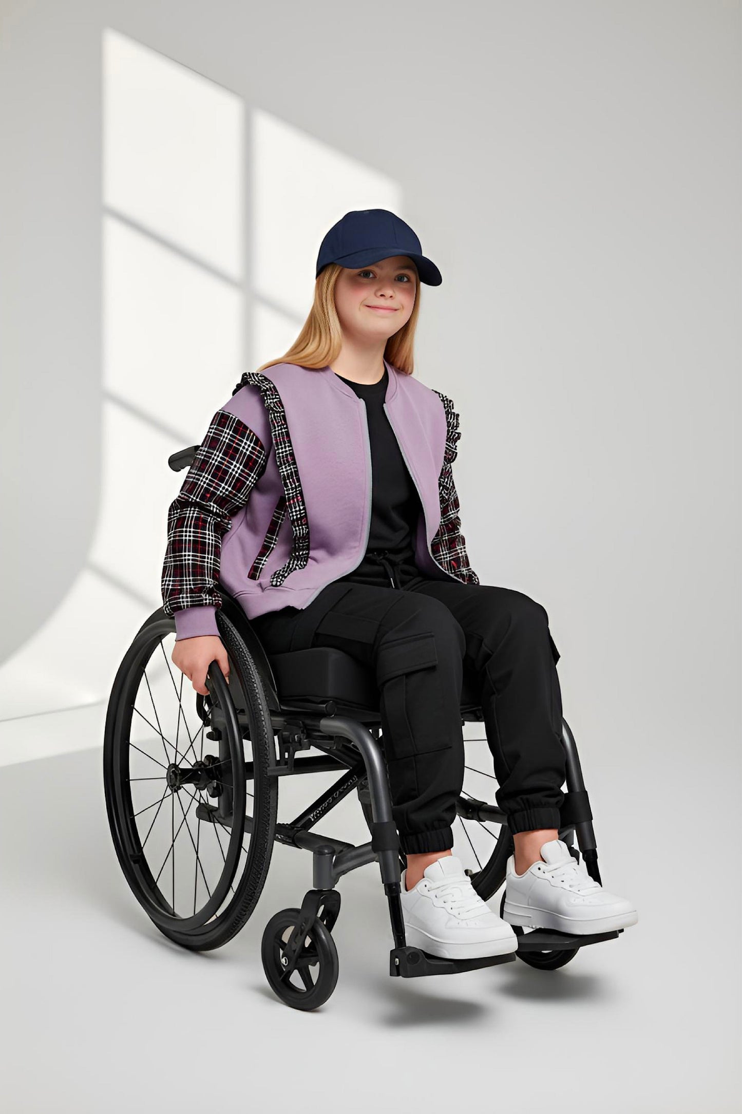 Adaptive Kids Sweatshirt, with Pockets, Magnetic Zipper & Easy-Undressing Sleeves