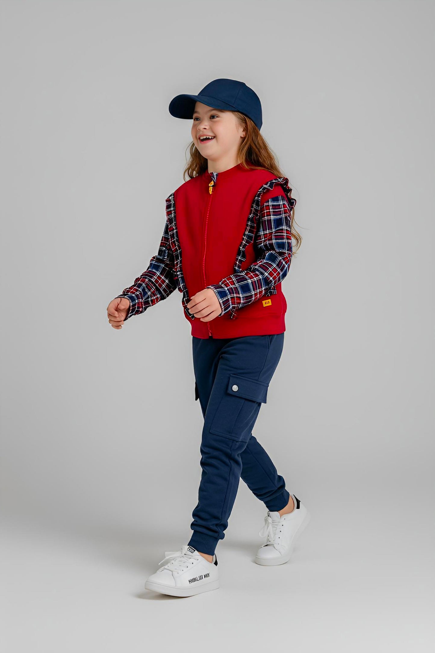 Adaptive Kids Sweatshirt, with Pockets, Magnetic Zipper & Easy-Undressing Sleeves