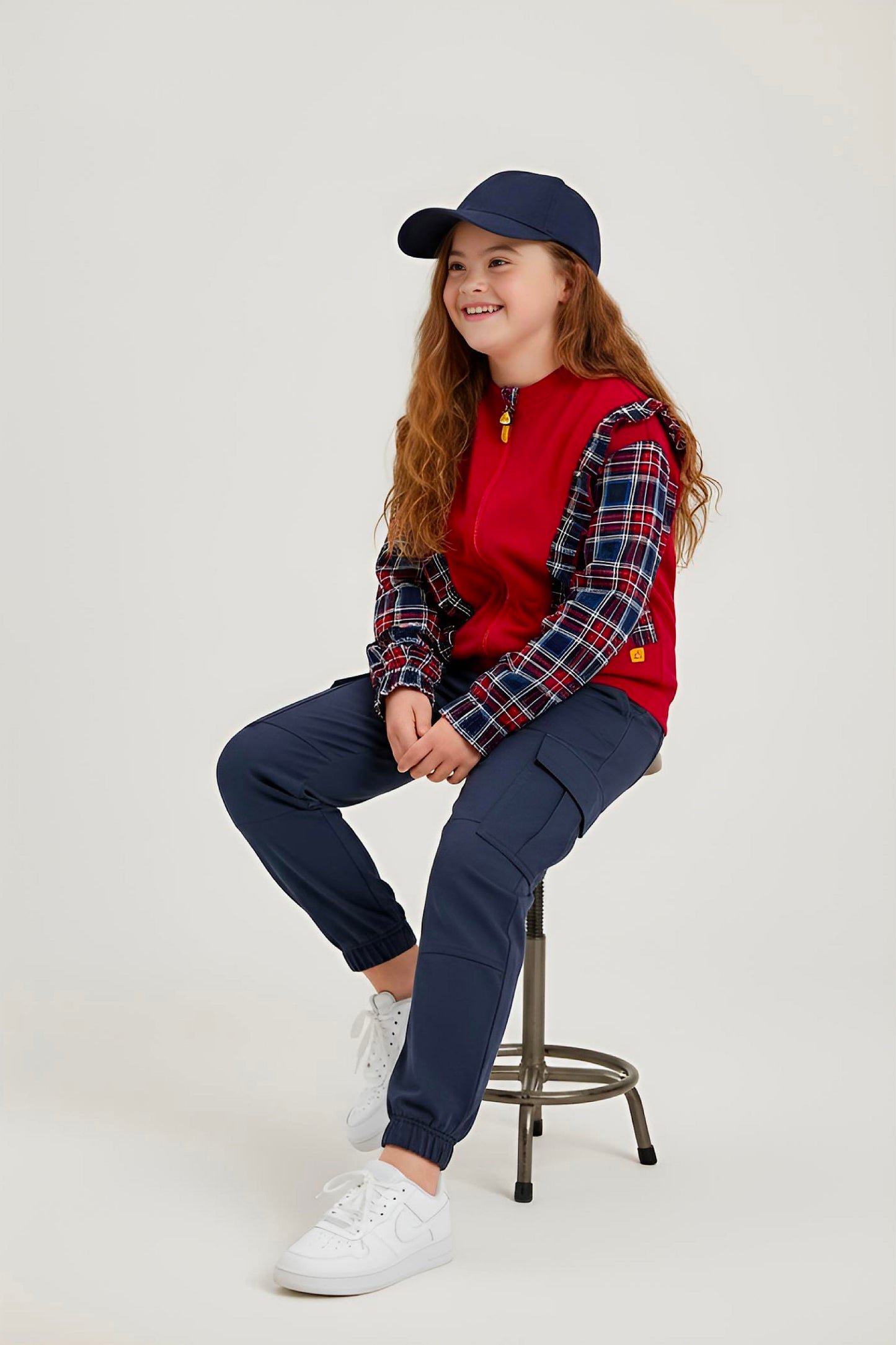Adaptive Kids Sweatshirt, with Pockets, Magnetic Zipper & Easy-Undressing Sleeves