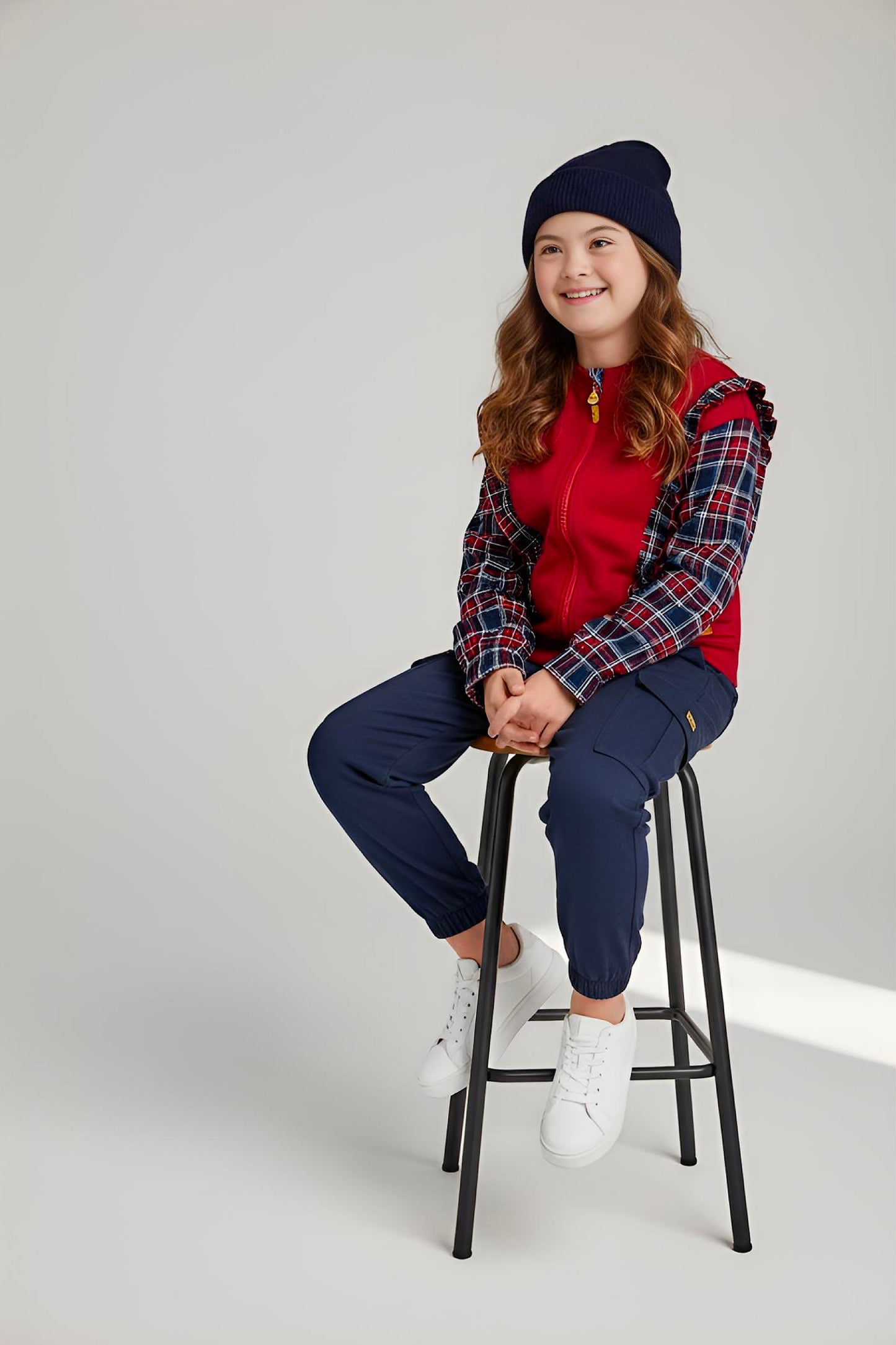 Adaptive Kids Sweatshirt, with Pockets, Magnetic Zipper & Easy-Undressing Sleeves