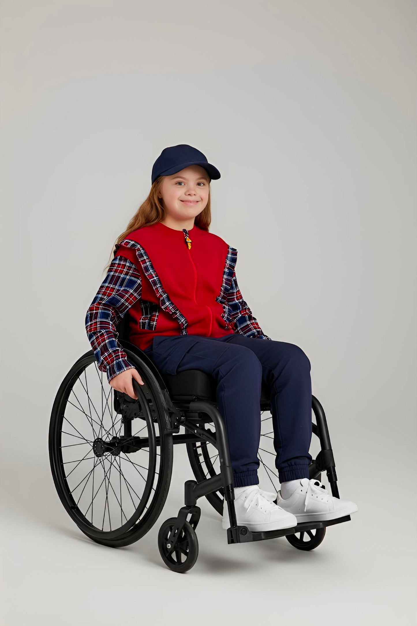 Adaptive Kids Sweatshirt, with Pockets, Magnetic Zipper & Easy-Undressing Sleeves