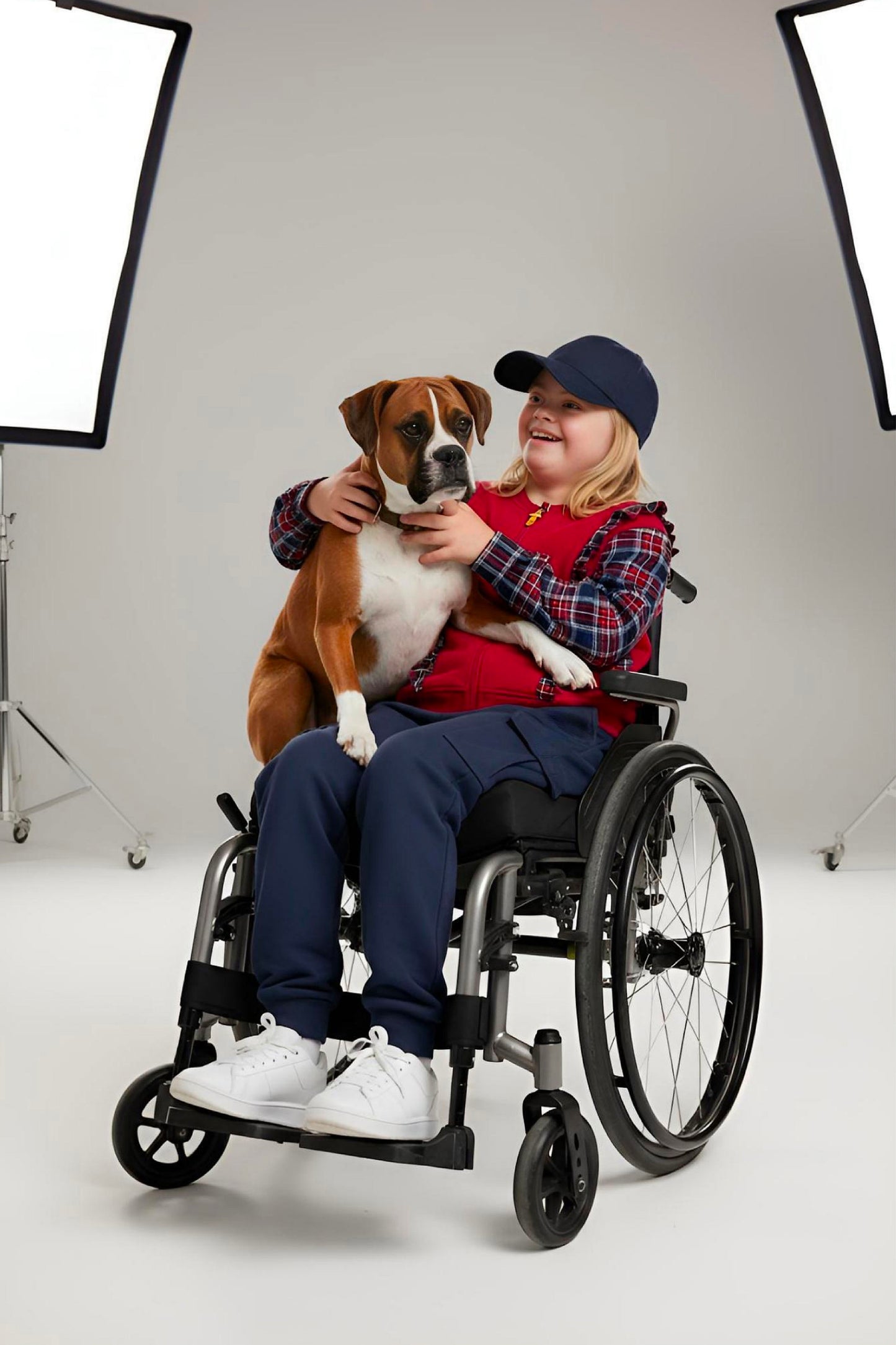 Adaptive Kids Sweatshirt, with Pockets, Magnetic Zipper & Easy-Undressing Sleeves