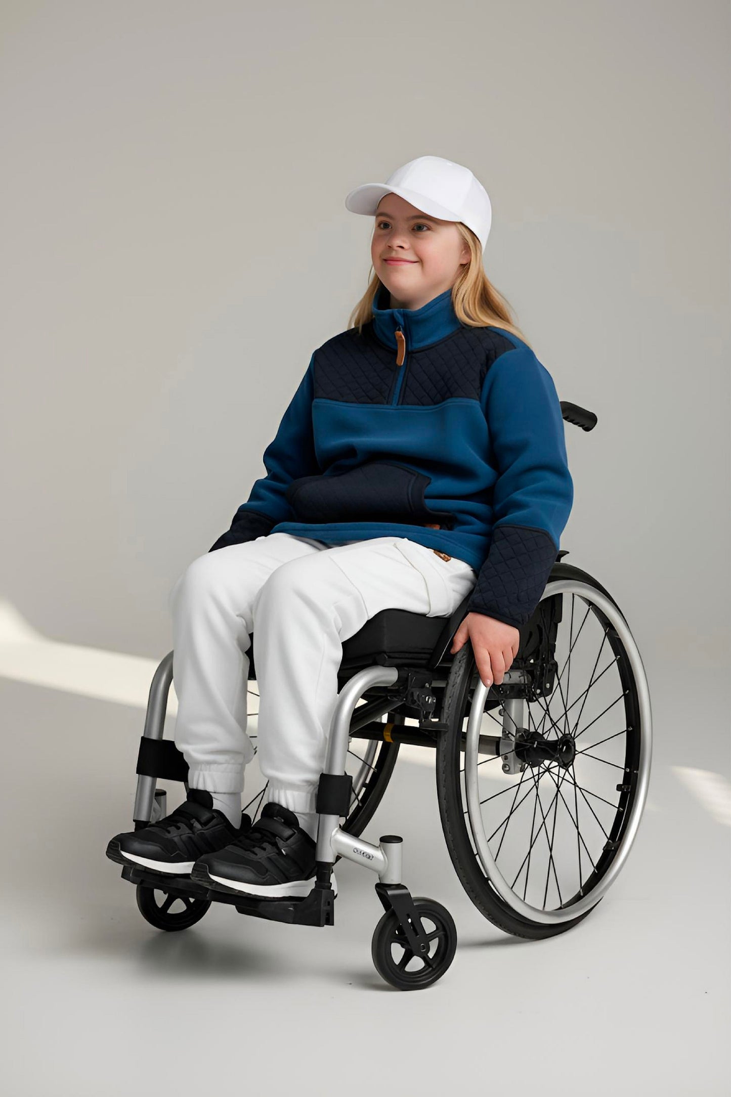 Adaptive Kids Jacket: Front Zipper, Back Flip-Flap Velcro, Easy-Undressing Sleeves