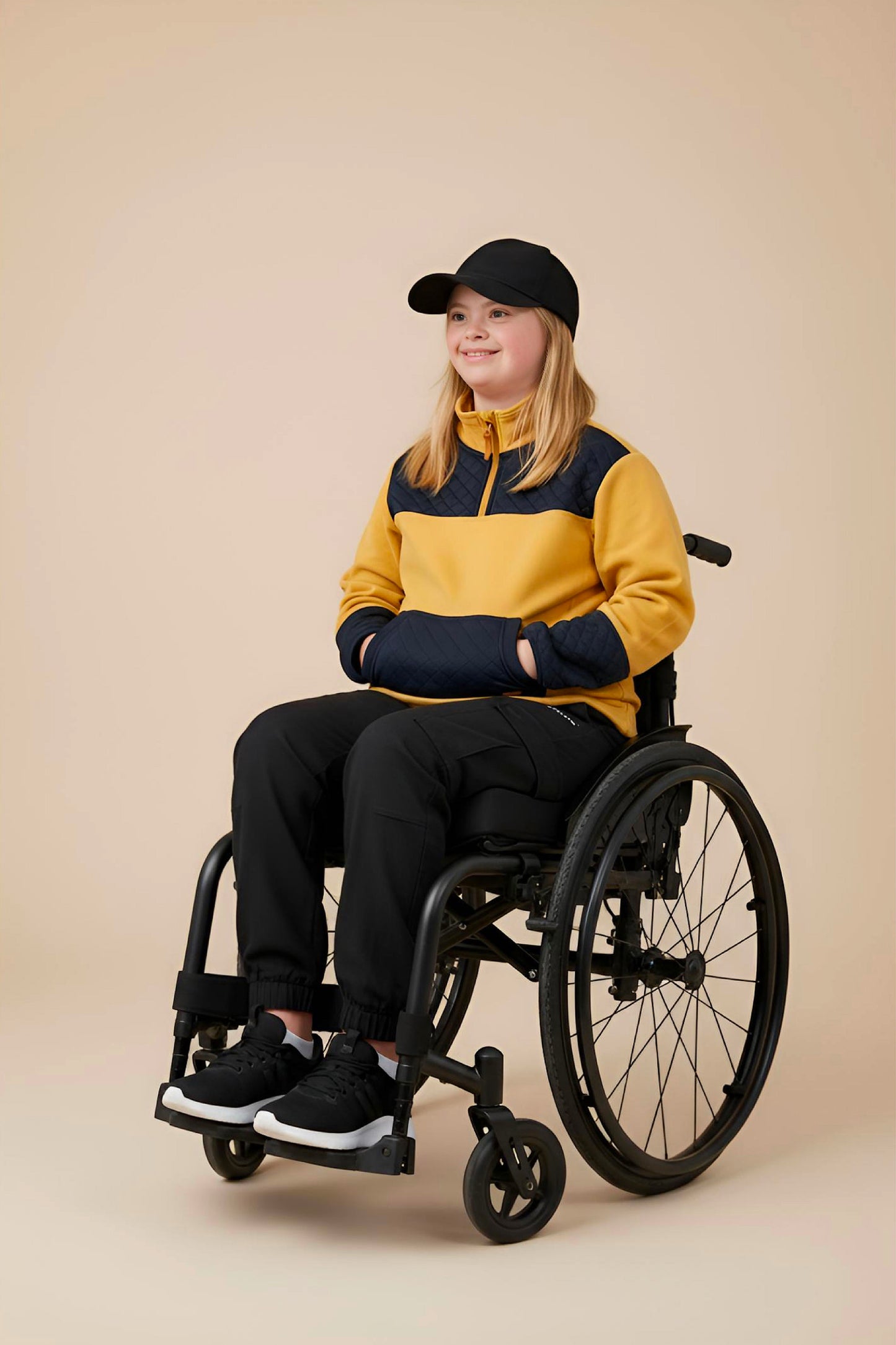 Adaptive Kids Jacket: Front Zipper, Back Flip-Flap Velcro, Easy-Undressing Sleeves