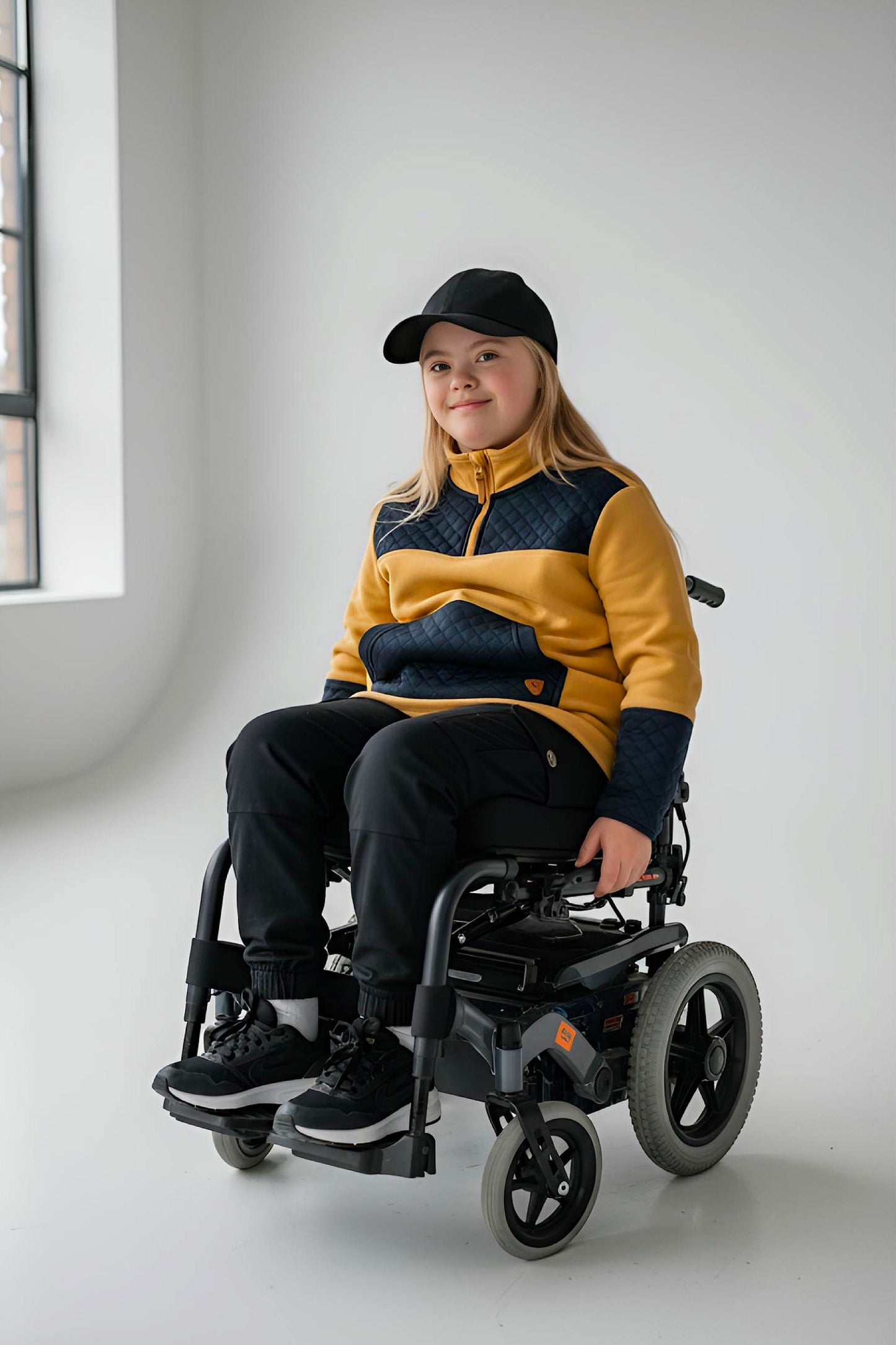 Adaptive Kids Jacket: Front Zipper, Back Flip-Flap Velcro, Easy-Undressing Sleeves