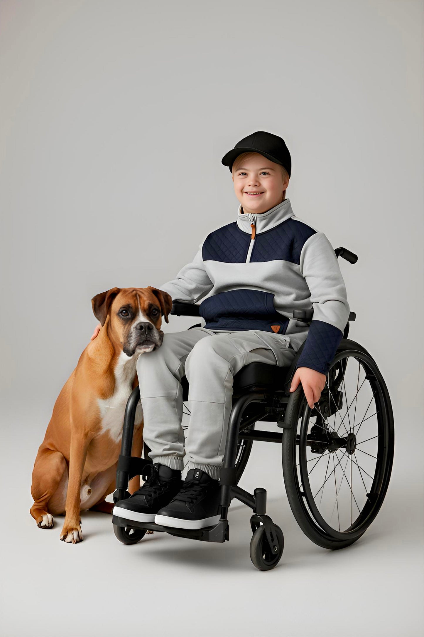 Adaptive Kids Jacket: Front Zipper, Back Flip-Flap Velcro, Easy-Undressing Sleeves