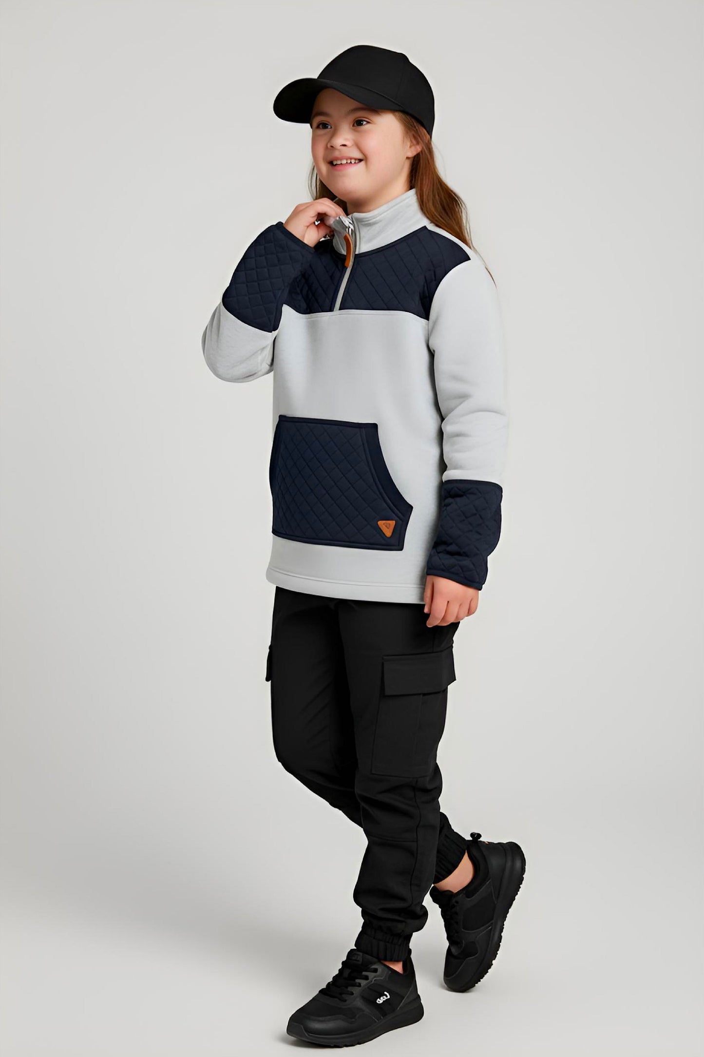 Adaptive Kids Jacket: Front Zipper, Back Flip-Flap Velcro, Easy-Undressing Sleeves