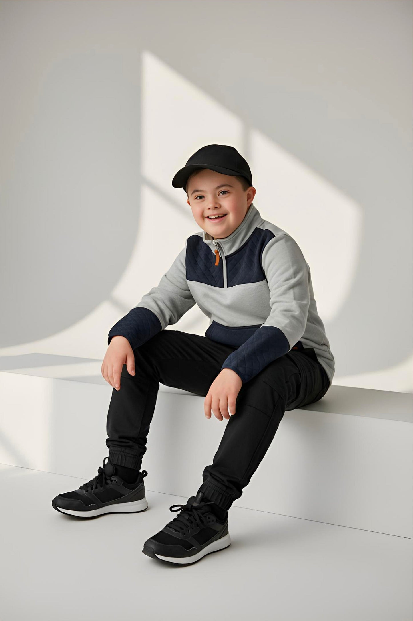 Adaptive Kids Jacket: Front Zipper, Back Flip-Flap Velcro, Easy-Undressing Sleeves