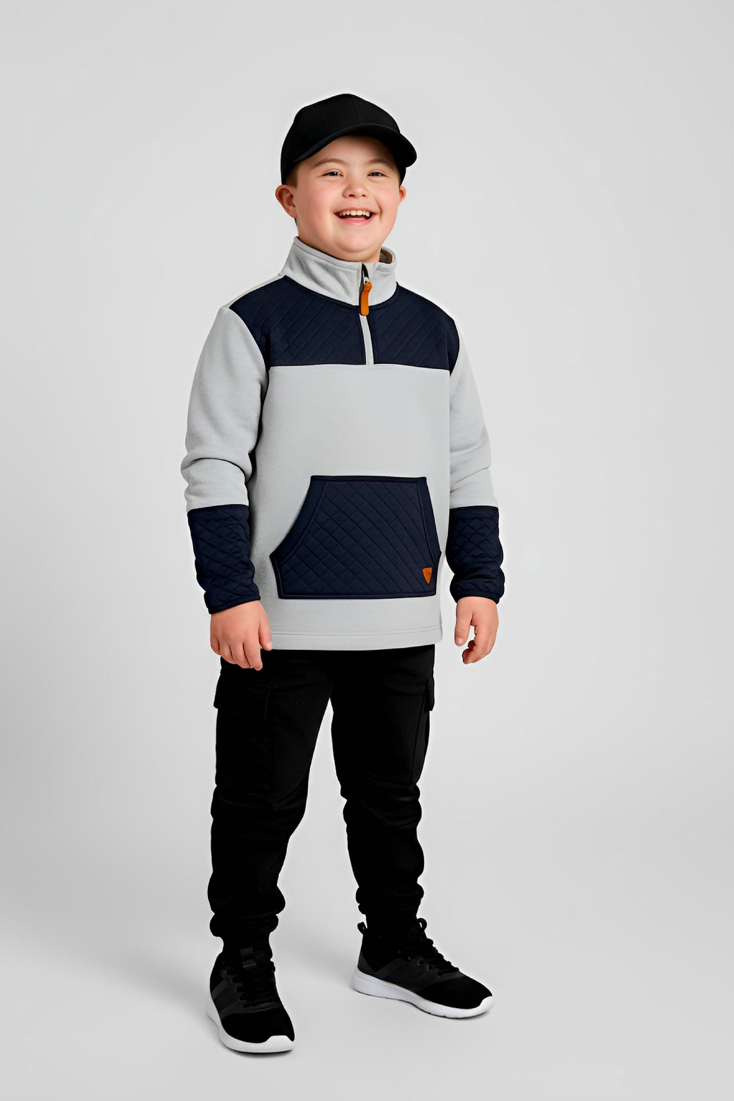 Adaptive Kids Jacket: Front Zipper, Back Flip-Flap Velcro, Easy-Undressing Sleeves