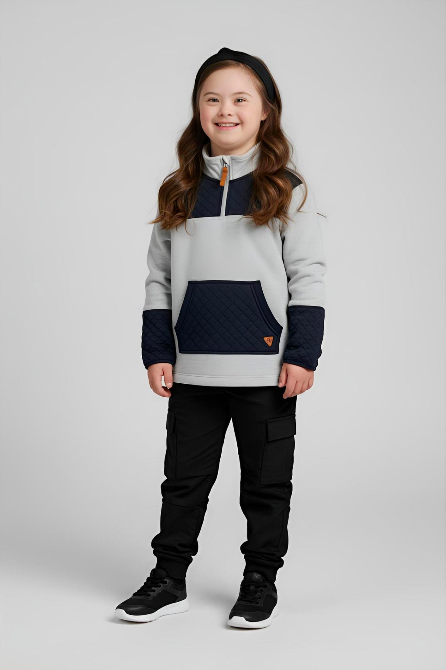 Adaptive Kids Jacket: Front Zipper, Back Flip-Flap Velcro, Easy-Undressing Sleeves