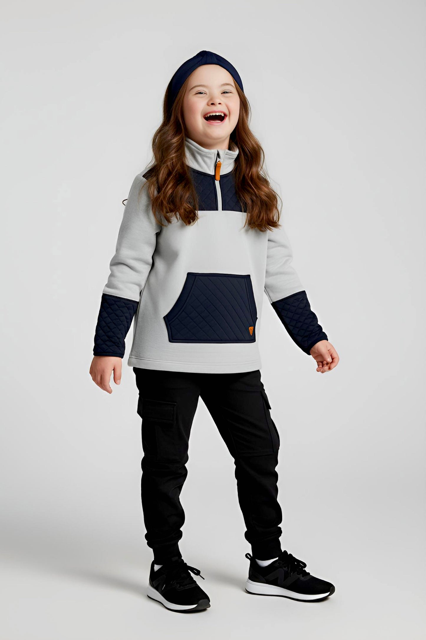 Adaptive Kids Jacket: Front Zipper, Back Flip-Flap Velcro, Easy-Undressing Sleeves