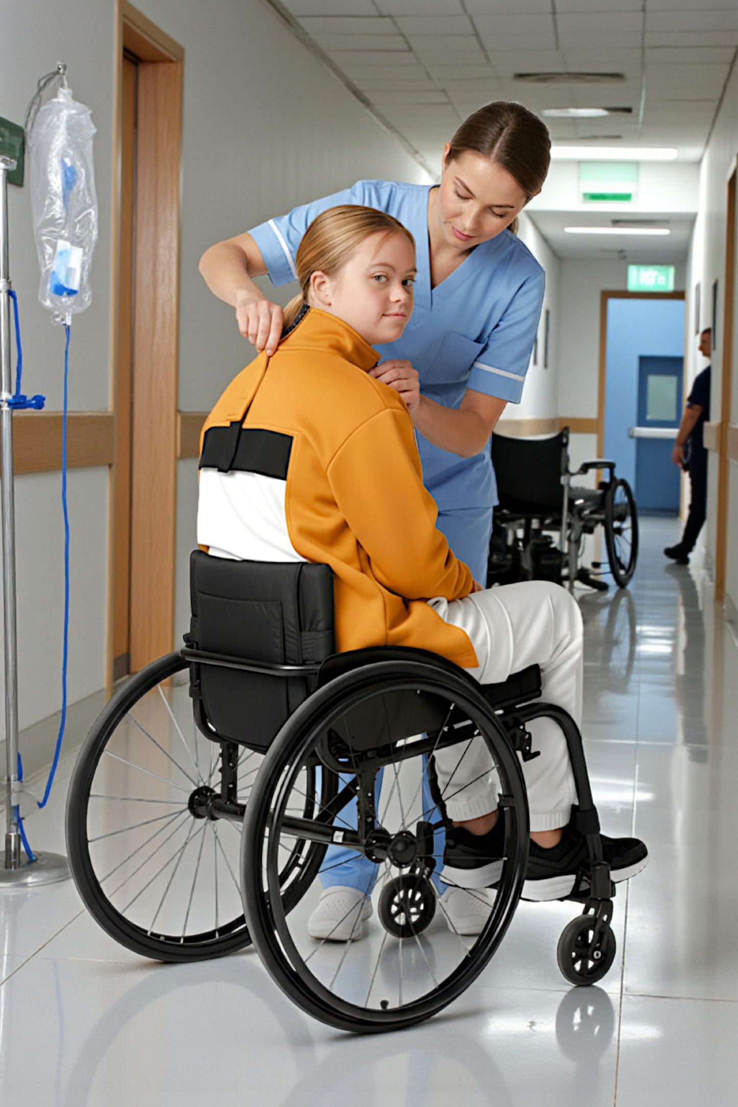 Adaptive Kids Jacket: Front Zipper, Back Flip-Flap Velcro, Easy-Undressing Sleeves