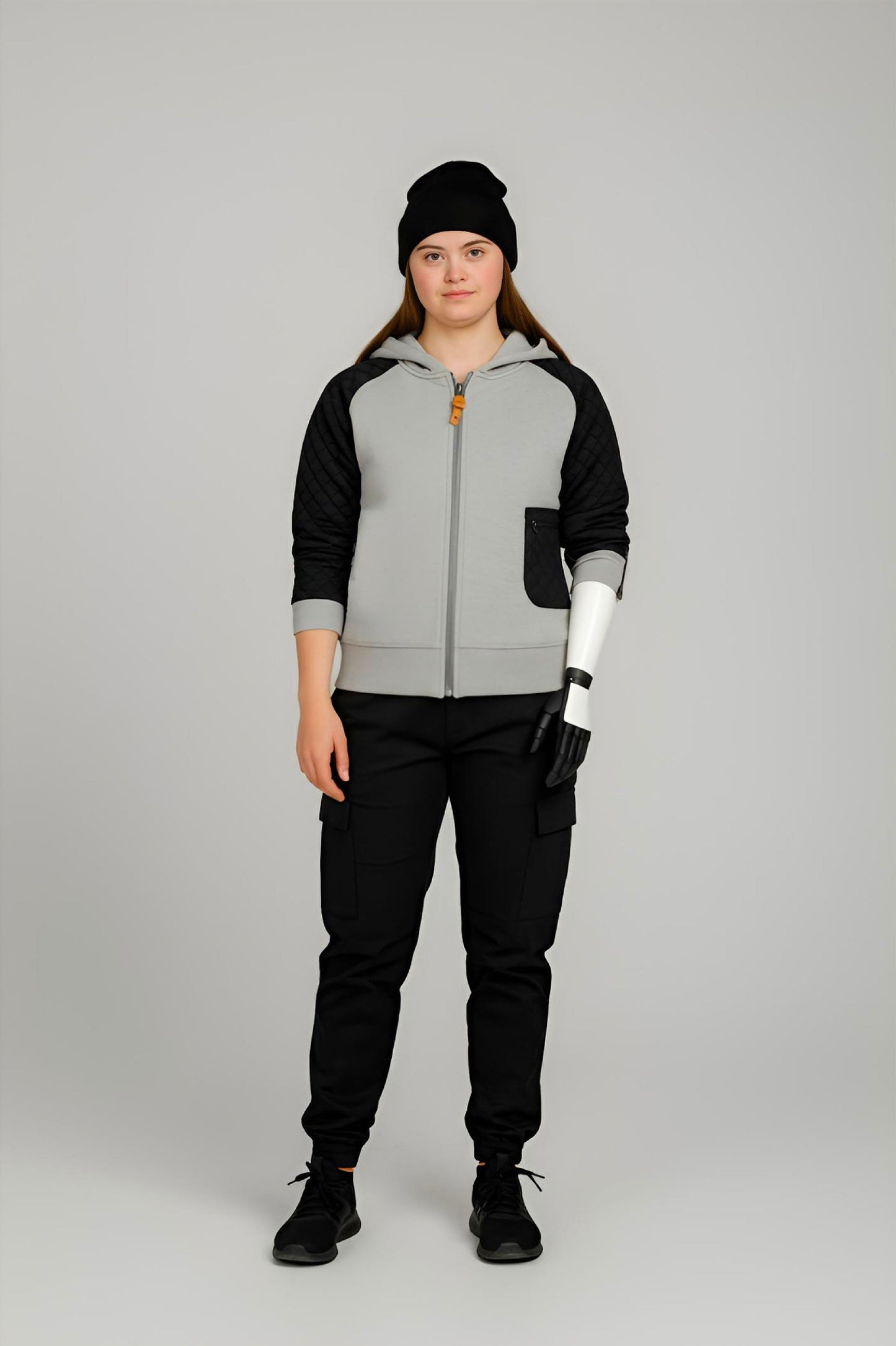 Adaptive Kids Hoodie, With Magnetic Zipper For Easy-Undressing, Fashion Sleeve & Pocket