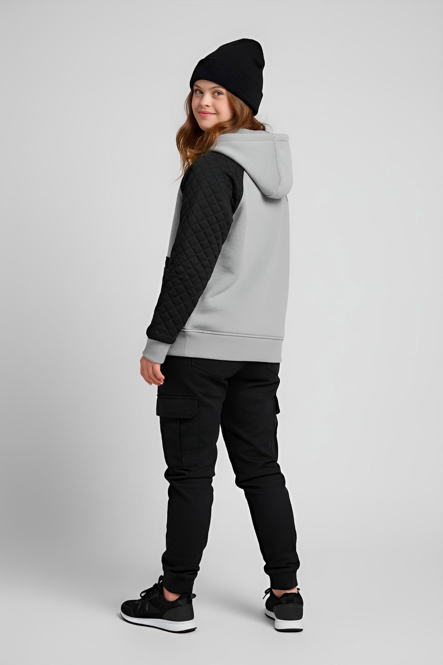 Adaptive Kids Hoodie, With Magnetic Zipper For Easy-Undressing, Fashion Sleeve & Pocket