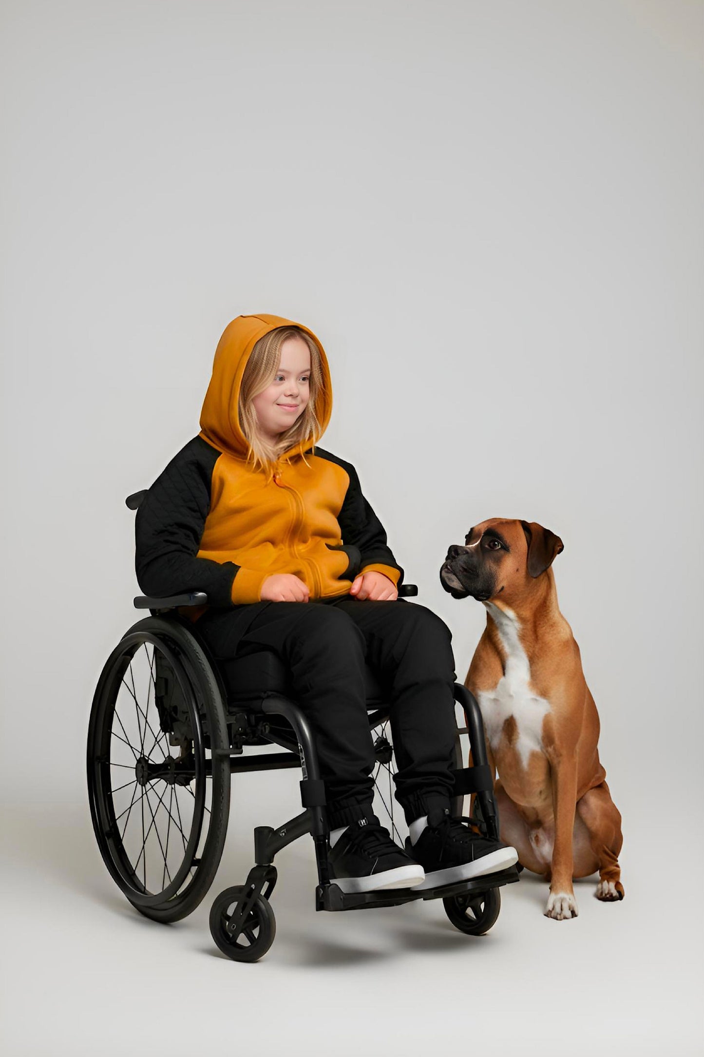 Adaptive Kids Hoodie, With Magnetic Zipper For Easy-Undressing, Fashion Sleeve & Pocket