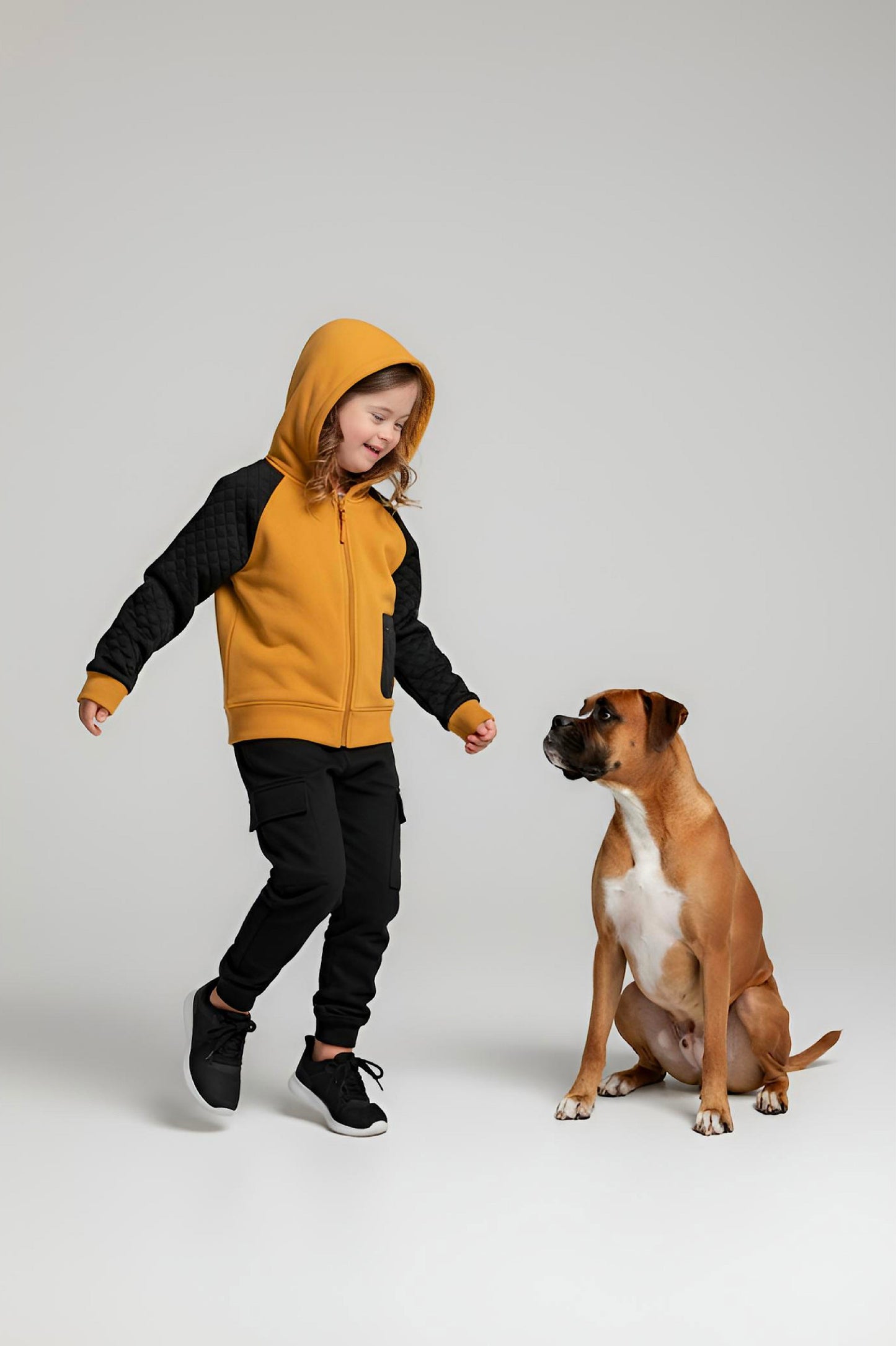 Adaptive Kids Hoodie, With Magnetic Zipper For Easy-Undressing, Fashion Sleeve & Pocket